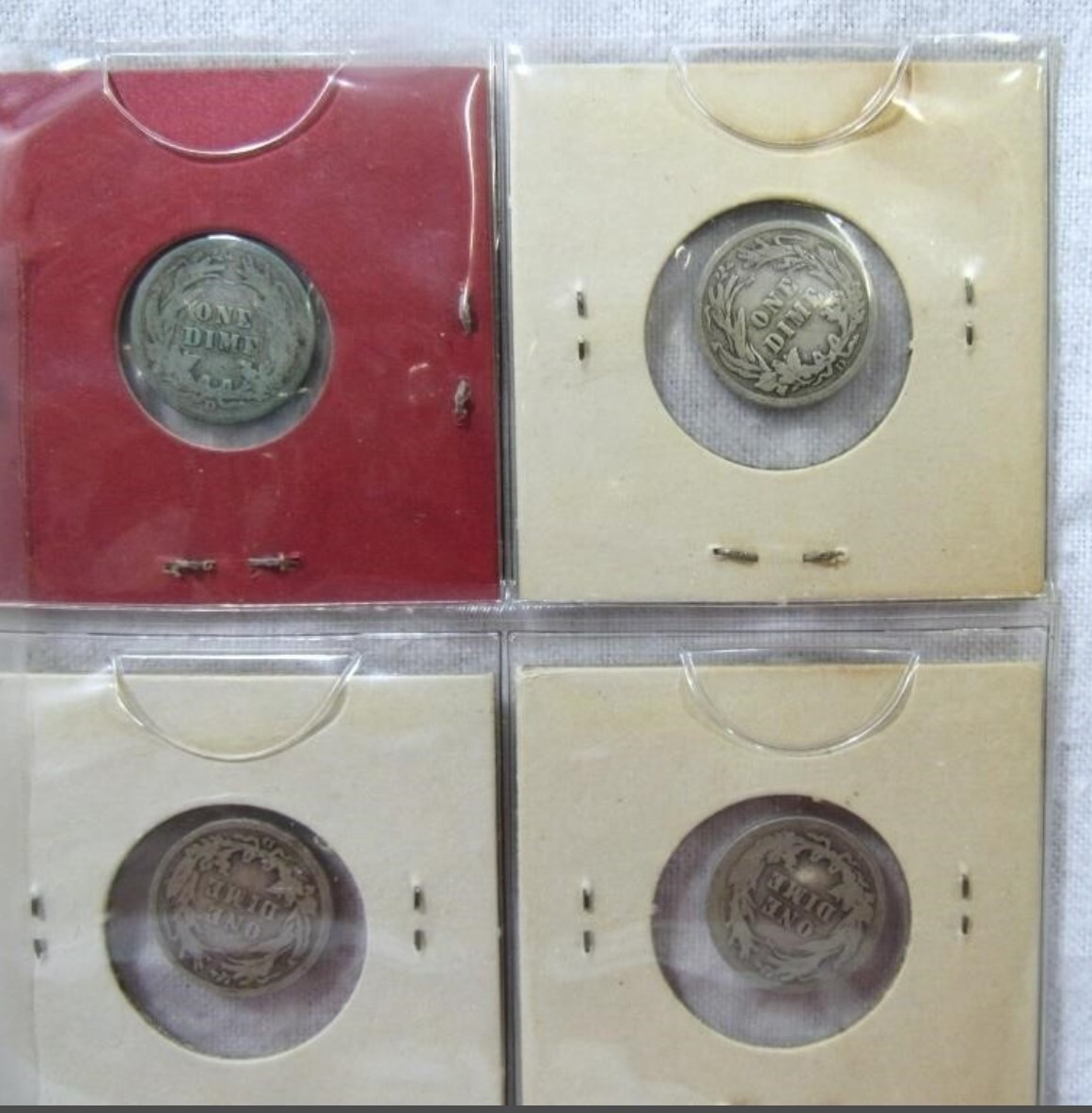 12 Barber Silver Dime Coins Low Mintage