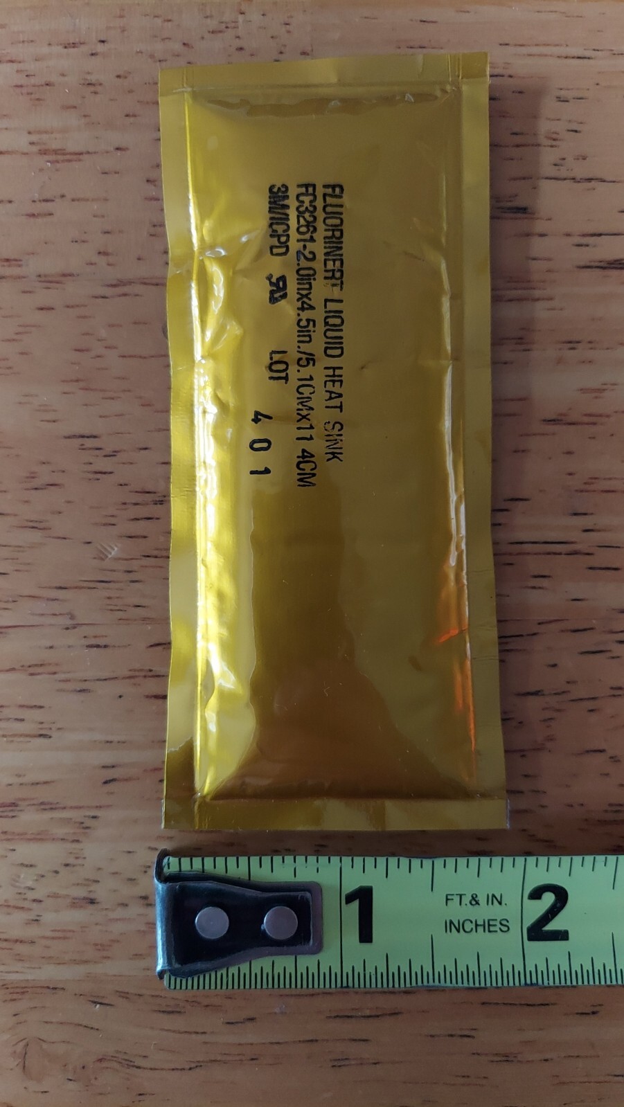 Fluorinert FC-3261 Inert Liquid Heat Sink - Estimated at 18 to 20 ml Per Pouches