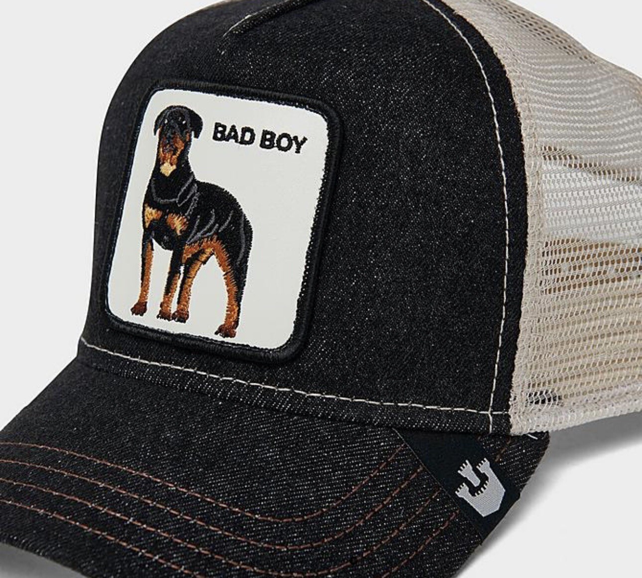 GOORIN BROS. The Farm The Baddest Boy Rottweiler Bad Boy Trucker Hat 101-0493