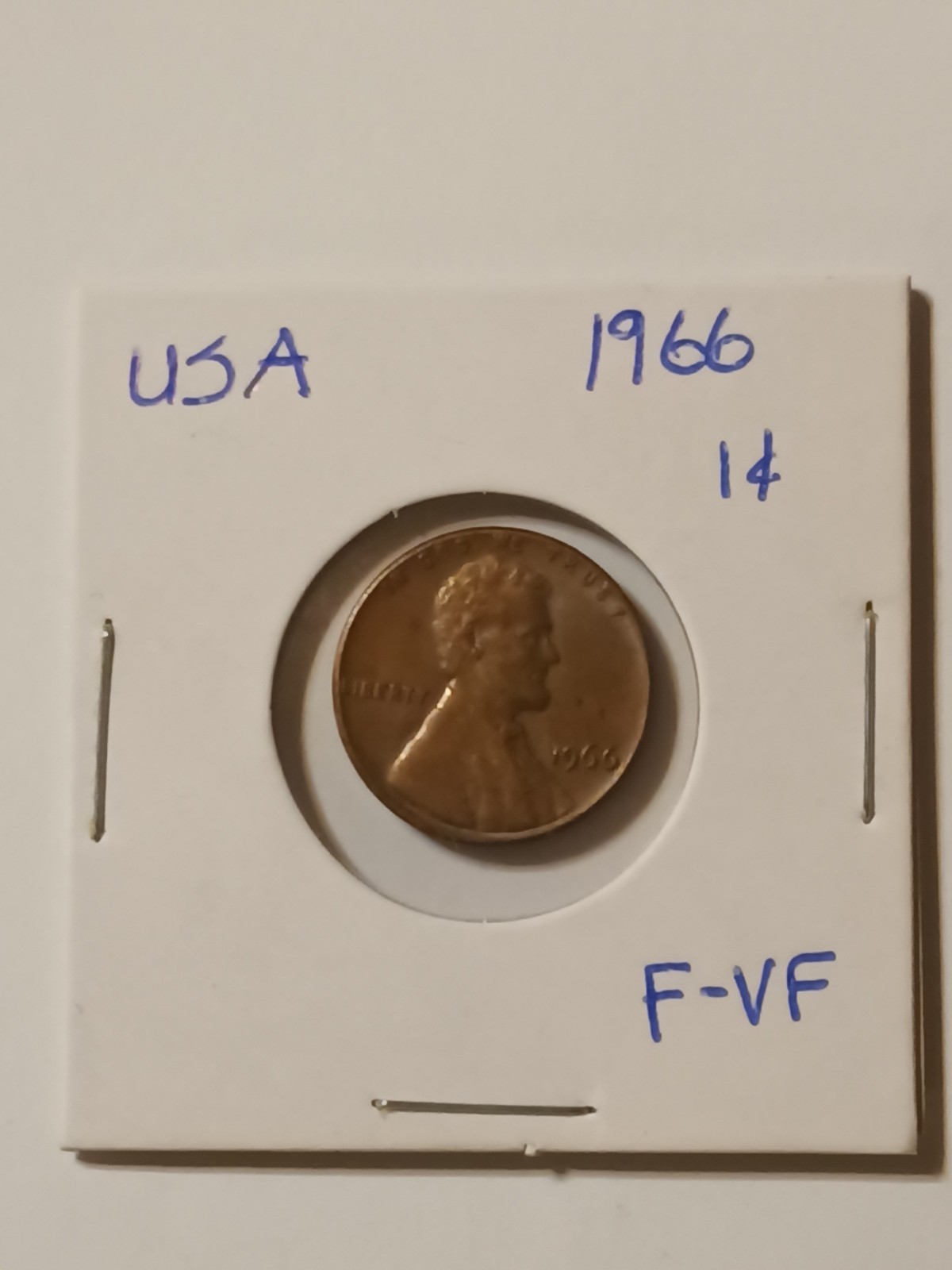 LINCOLN MEMORIAL PENNY 1966 F-VF NICE COIN!