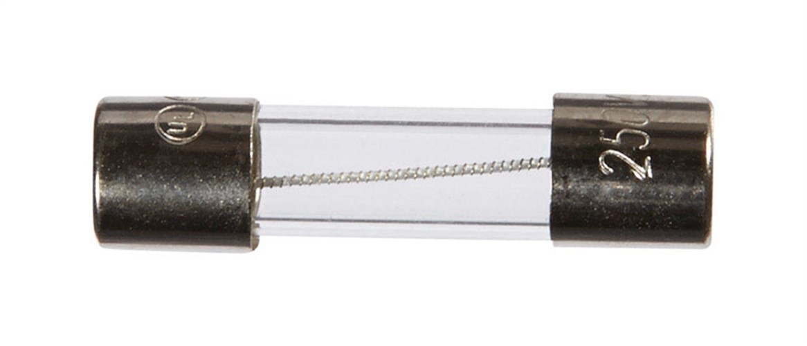 Jandorf 60701 500 mA 250V Glass Ferrule Terminal Time-Delay Fuse 5 Dia.x20 L mm.