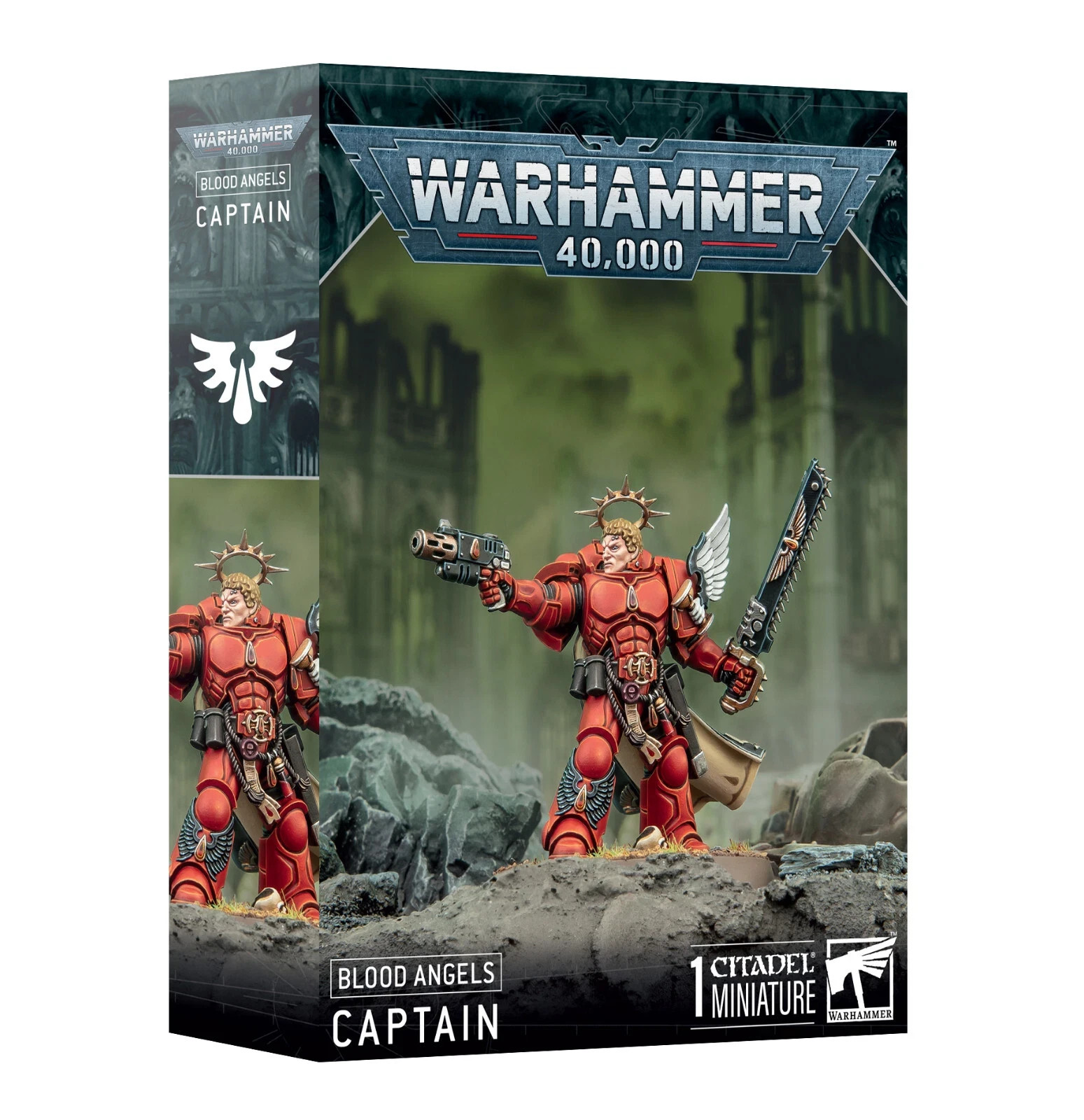 Warhammer 40K Blood Angels Captain New Sealed (#5087)