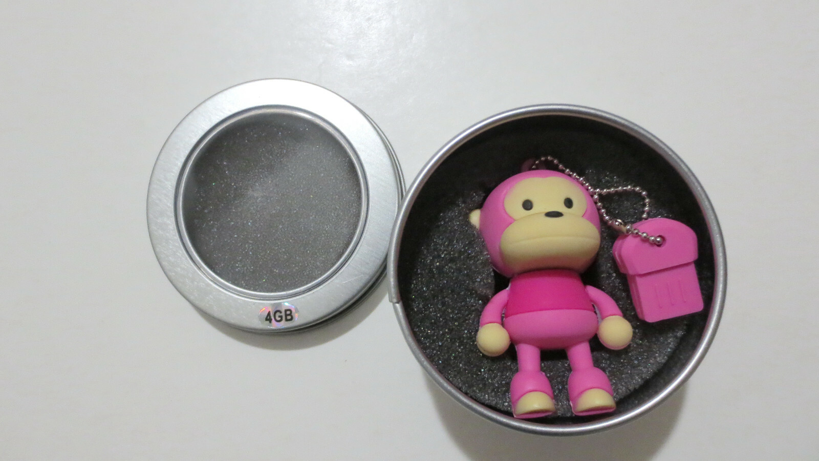 Cute Monkey USB Flash Memory Drive 4GB thumb drive - Pink