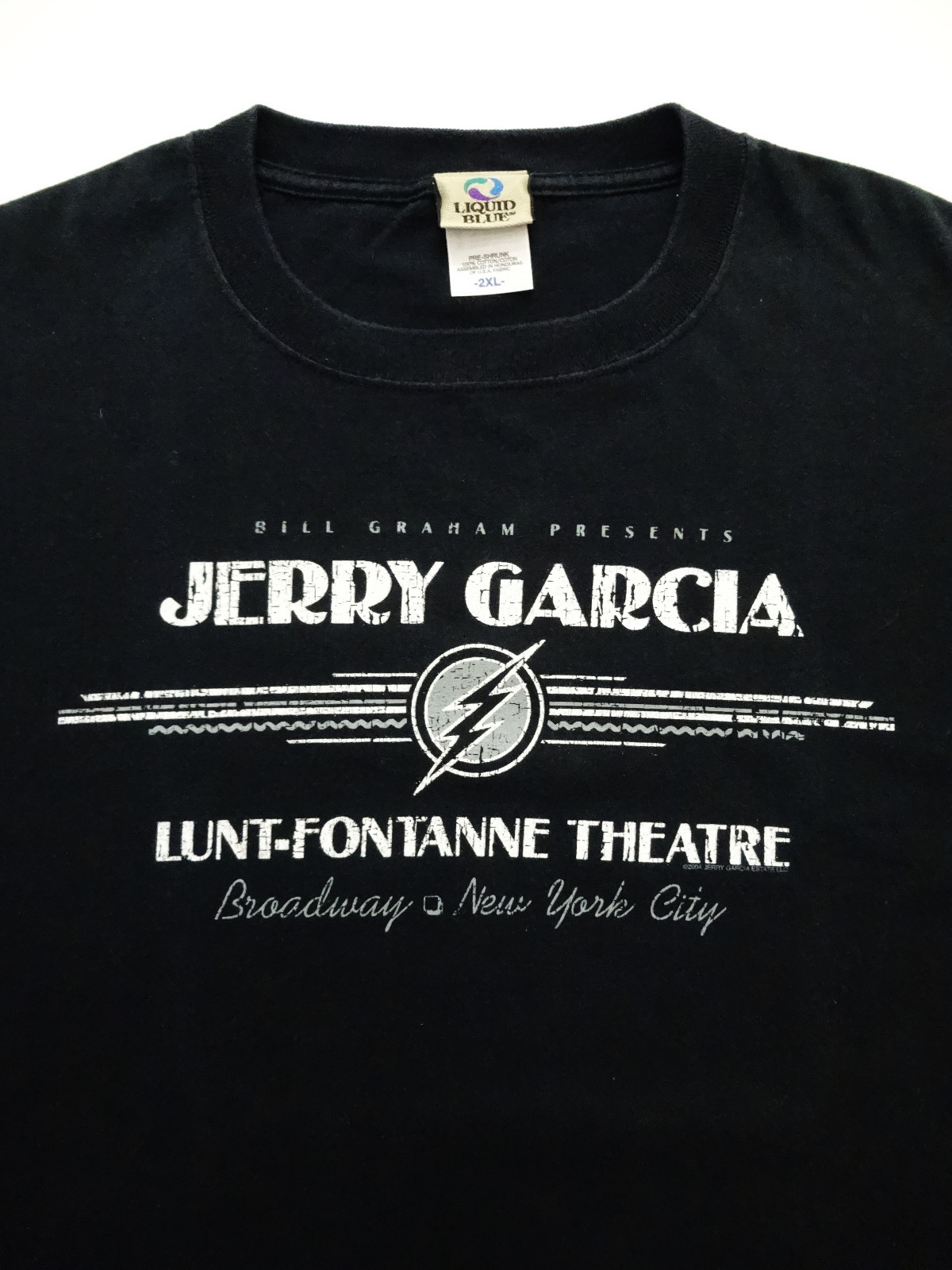 Grateful Dead Shirt T Shirt Jerry Garcia Lunt Fontanne 1987 New York NY 2004 XXL