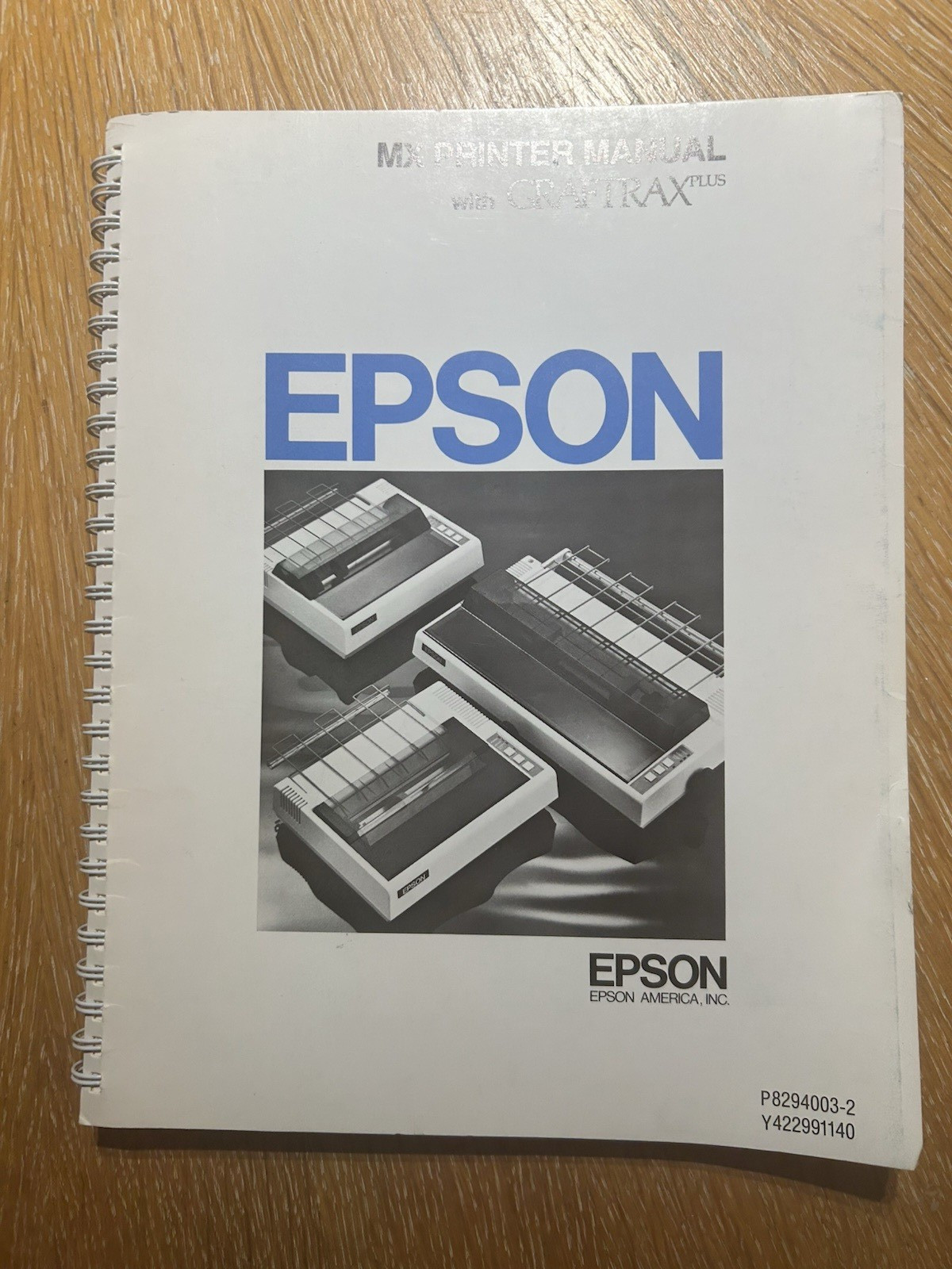 Epson MX Printer Manual with Graftrax Plus Spiral Bound 1982-David Lien-Vintage