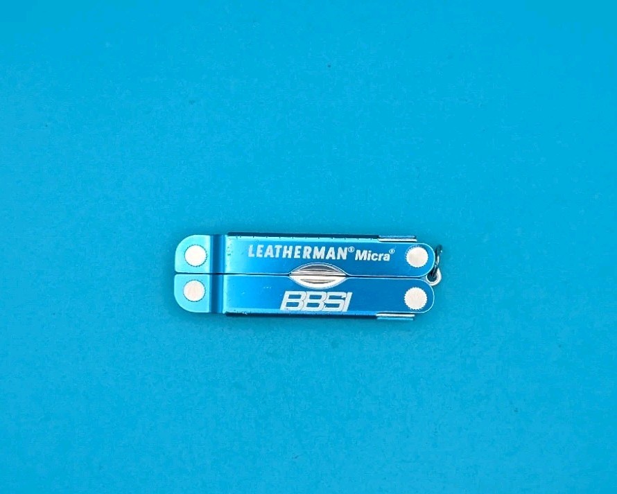 Leatherman Micra Multi-Tool, Knife, Scissors, Key Ring, Blue!