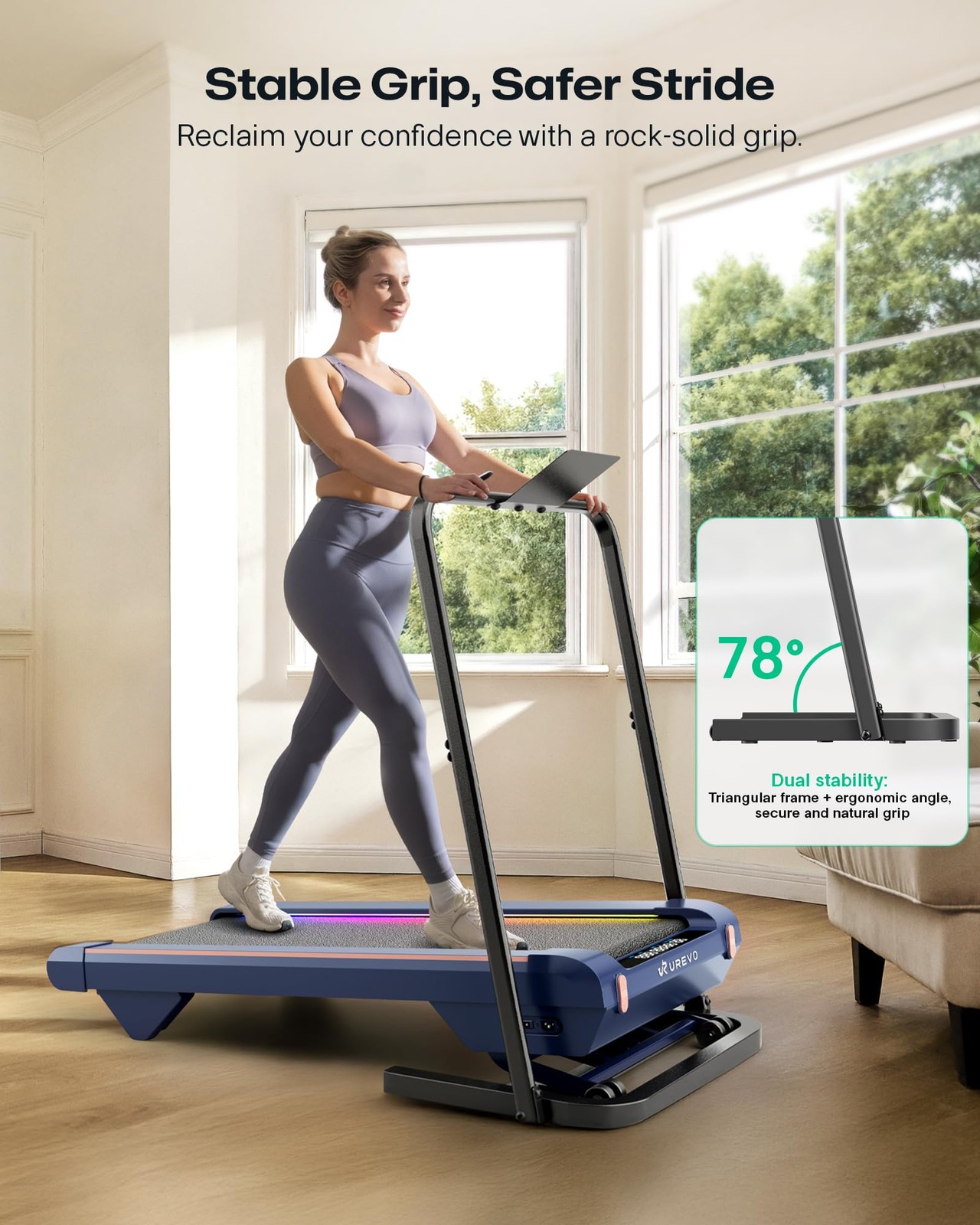 Universal Walking Pad Handle Bar Transform Your Walking Pad into Treadmill