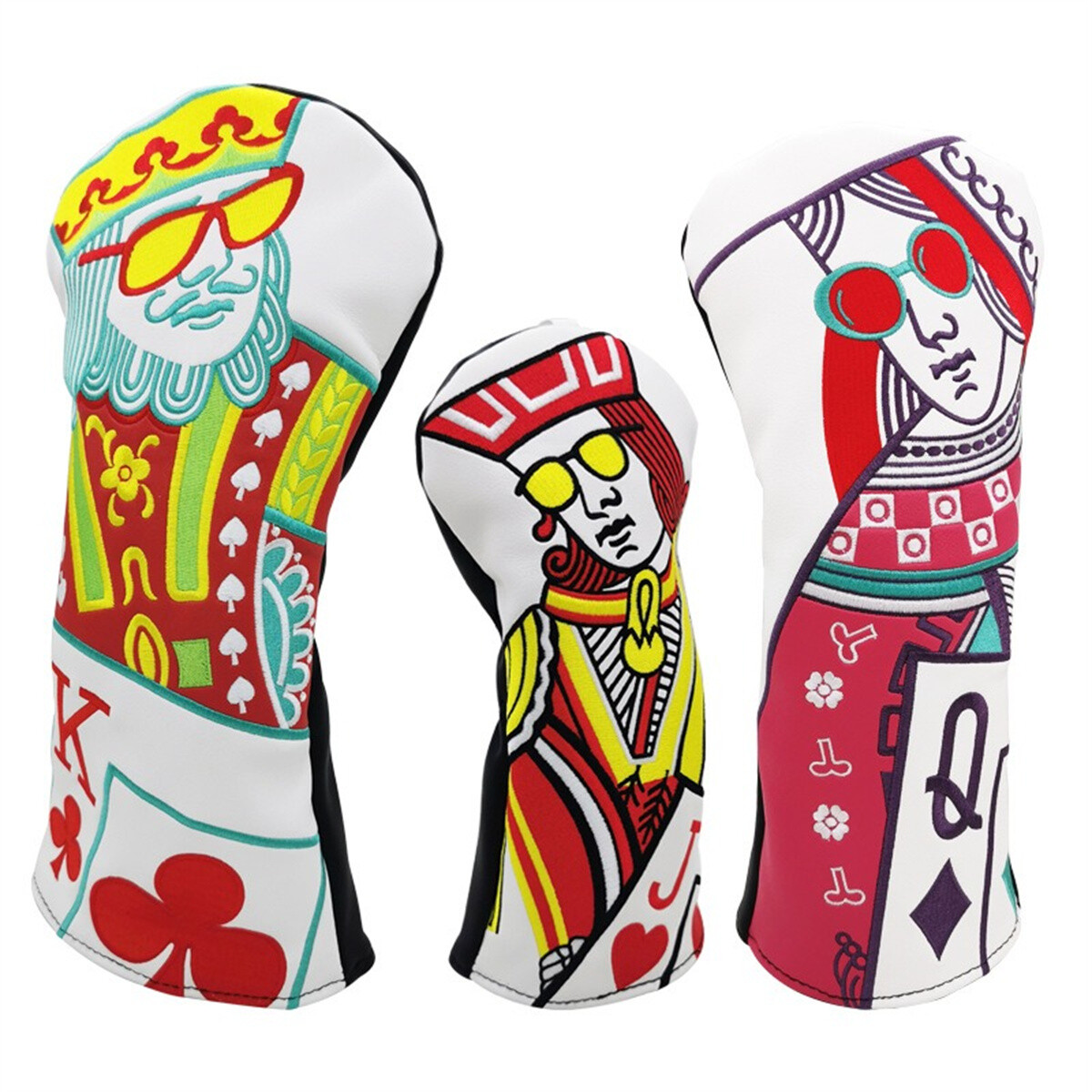 Premium Poker King Golf Driver/Fairway Wood/Hybrid/Iron/Putter Club Head cover