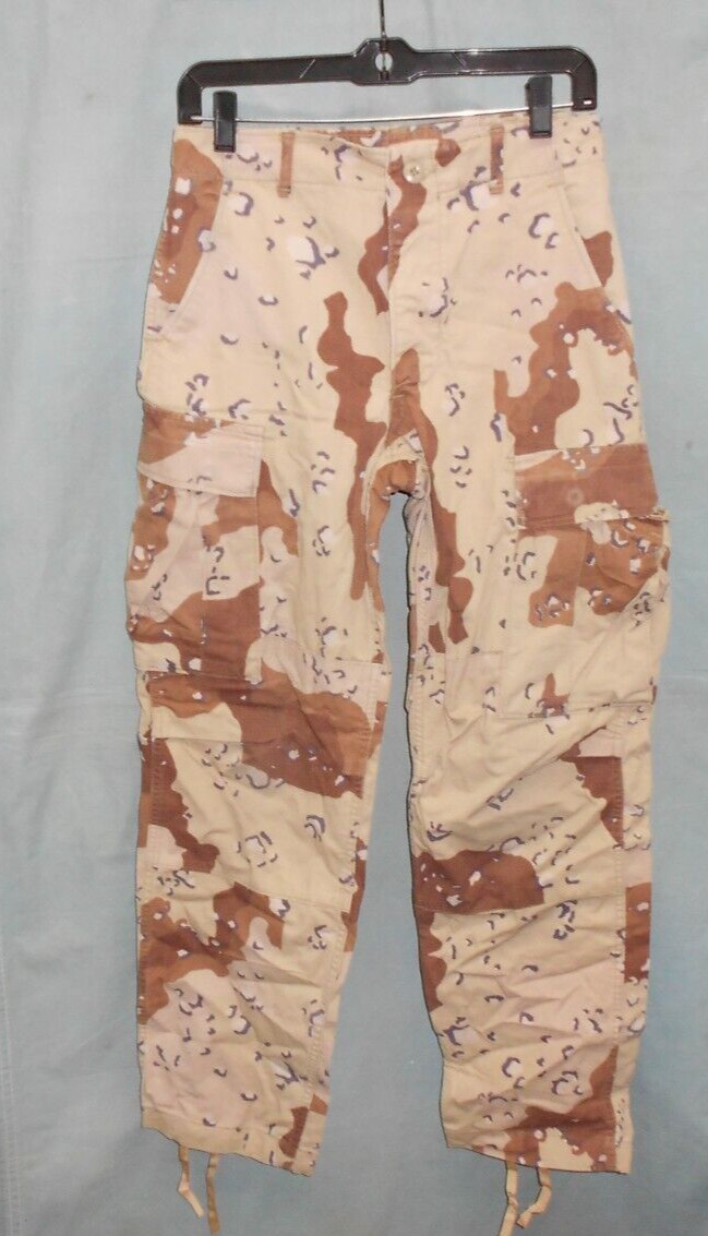 USGI 6 Color Chocolate Chip Desert Camouflage Combat Pants SR 1981 Free Shipping