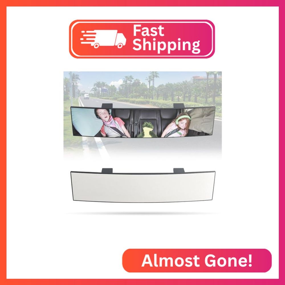 LoyaGour Rear View Mirror for Car,11.8" Convex Panoramic Wide Angel View Mirrors