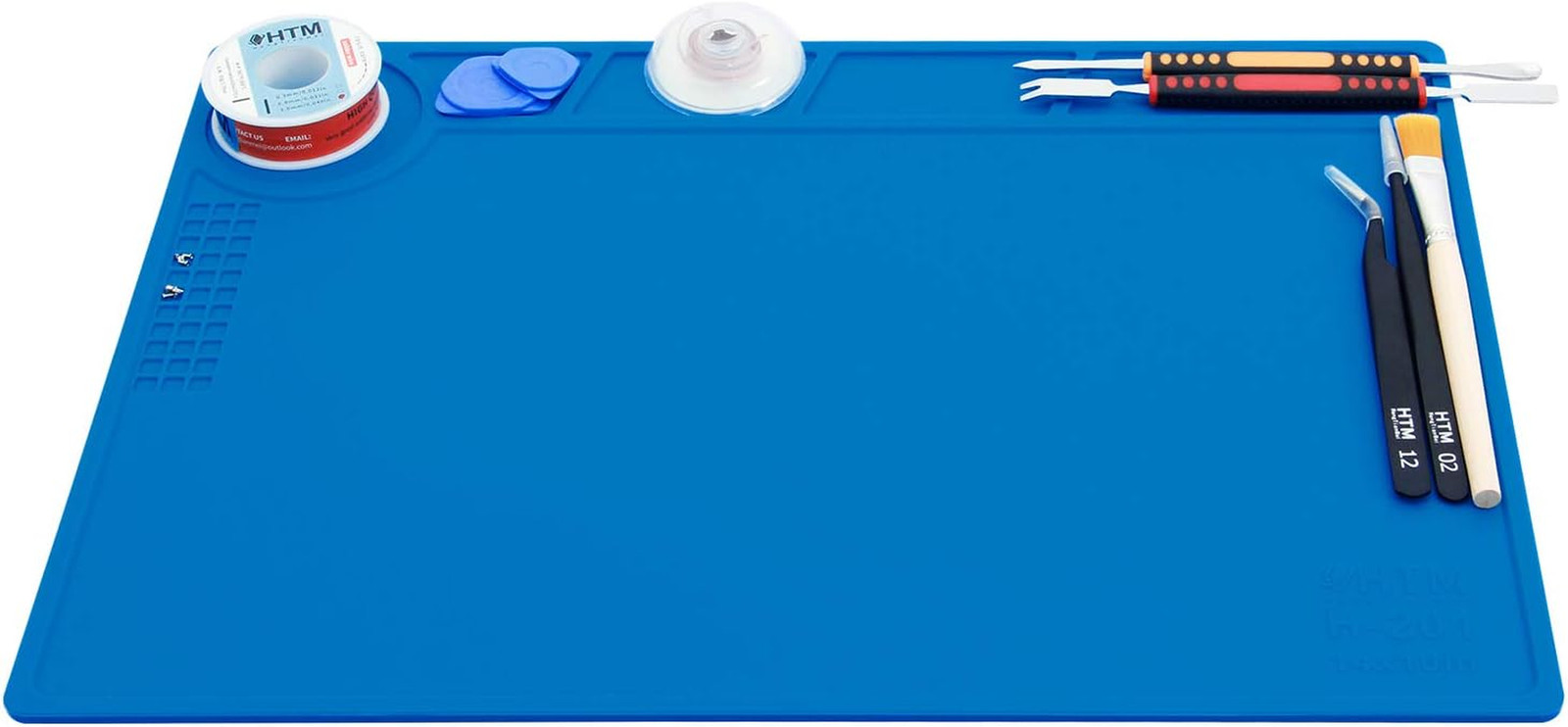 Heat Insulation Silicone Repair Mat with Scale Ruler and Screw Position for Sold