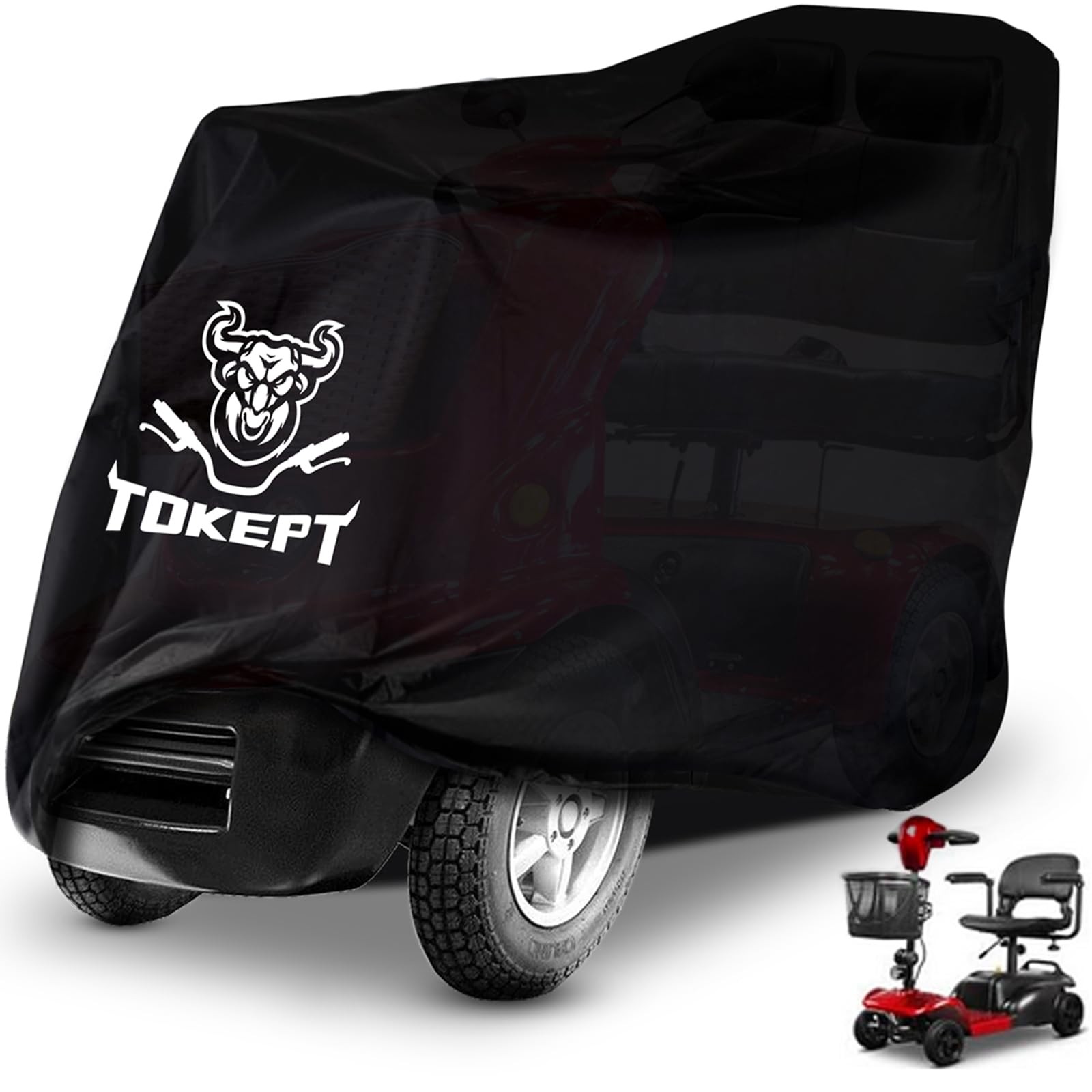 Mobility Scooter Cover, Heavy Duty 420D Oxford Fabric Electric Scooter Cover,...