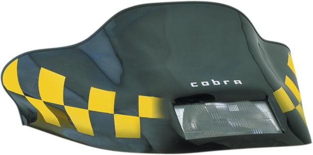 Powermadd Cobra Windshield Low 12.75" Black/Yellow #13120 Ski-Doo