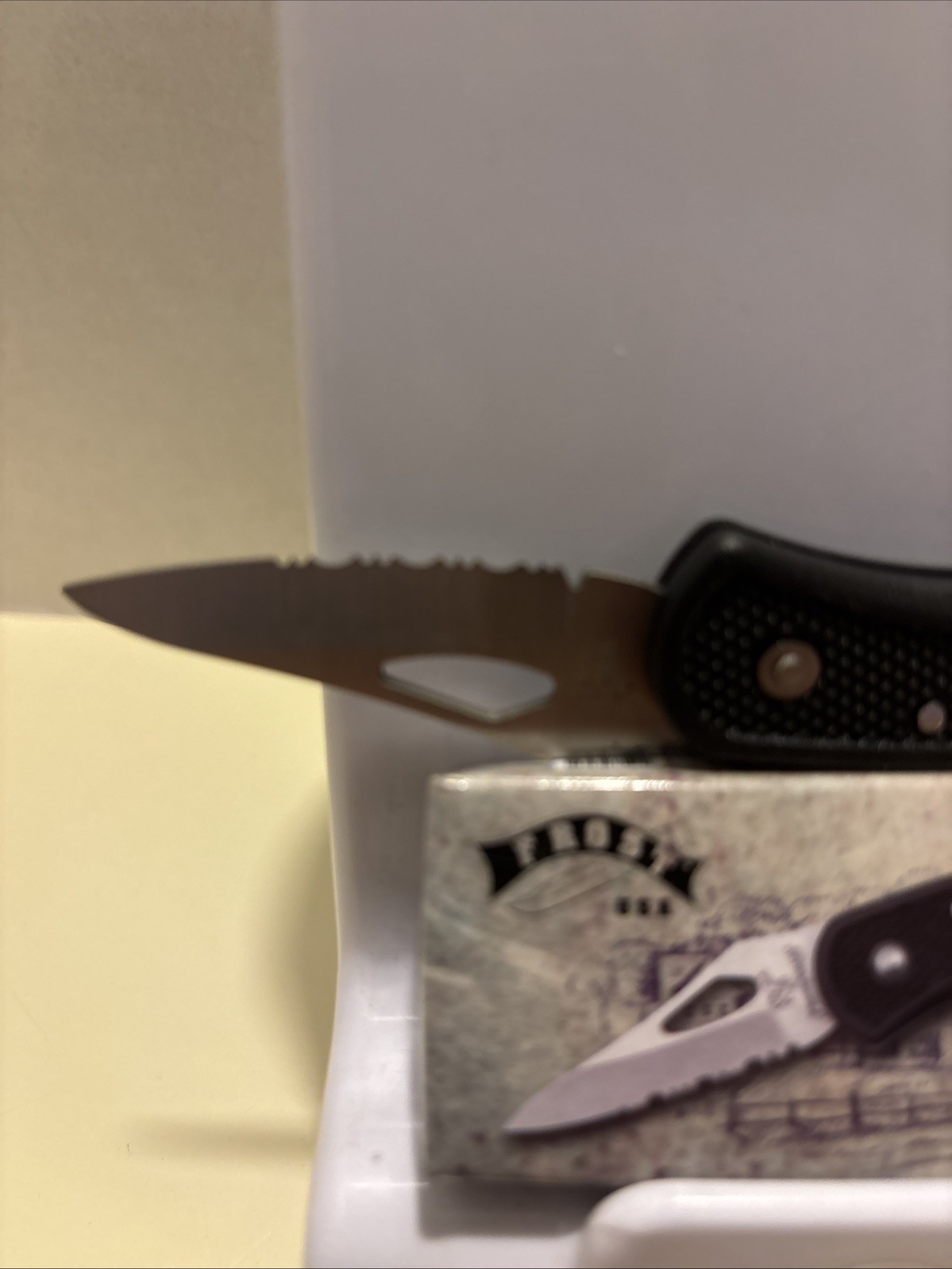 Frost 3" Closed Back Lock Folding Knife Stainless Steel Blade Black Handle