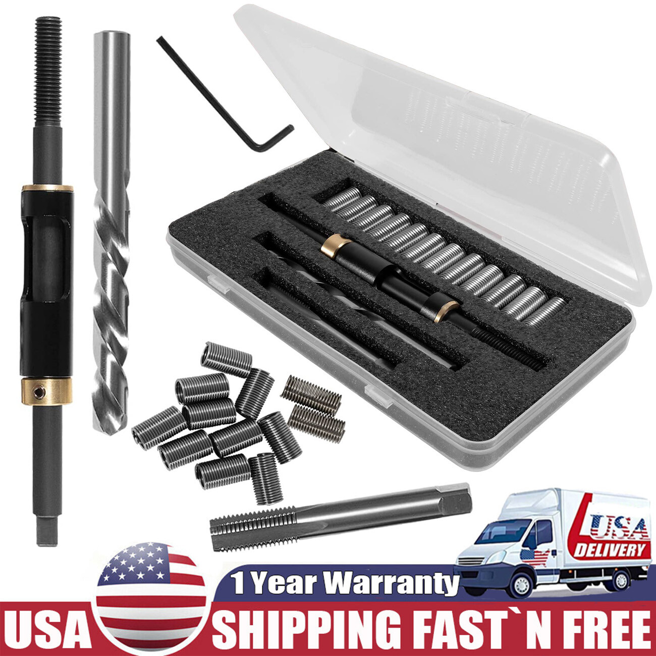 35119S Metric Head Bolt Thread Repair Kit M11 x 1.5 for Cadillac Honda Toyota