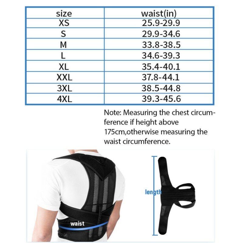 Posture Corrector Improve Thoracic Kyphosis Back Support Brace Prevent Slouching