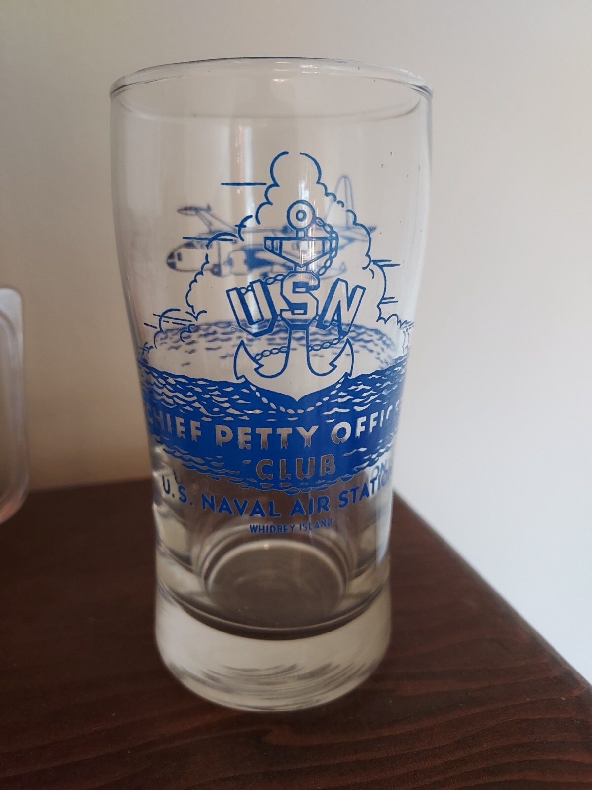 USN Whidbey Island Chief Petty Officer Club glass