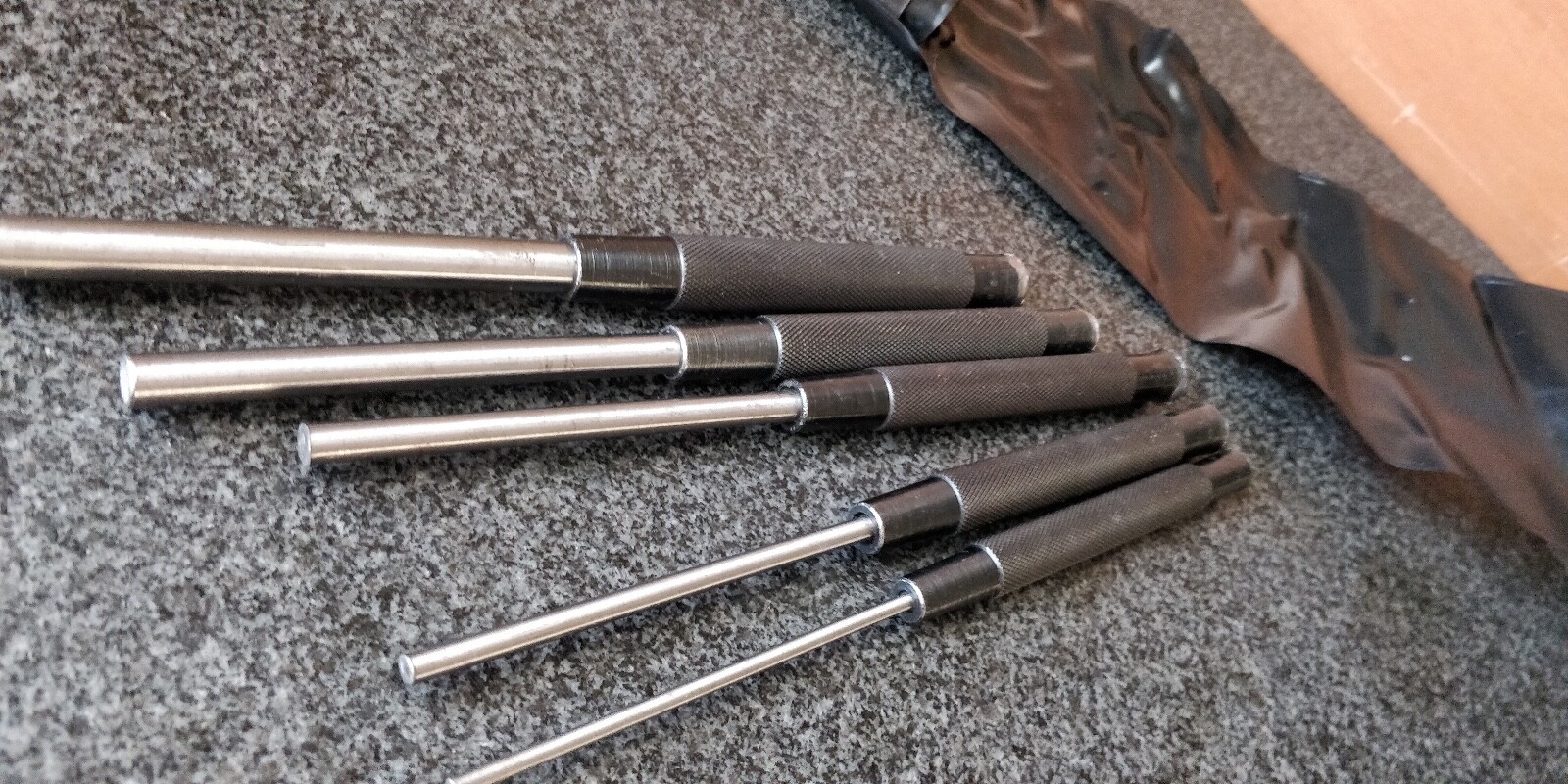 GENERAL SPC-76 DRIVE PIN PUNCHES w/PLASTIC CASE