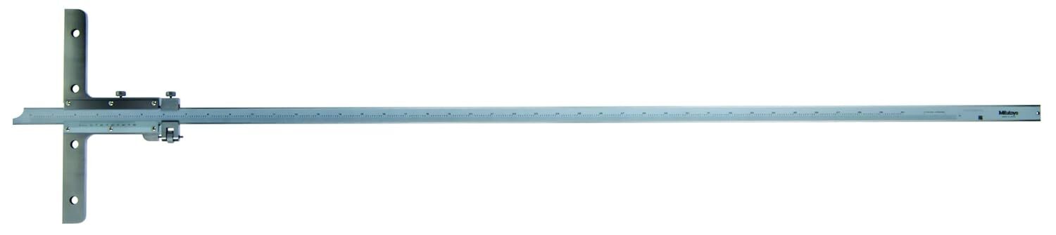 Mitutoyo 527-115 Vernier Depth Gauge, Caliper Type, 0-40" Range, 0.001" Graduati