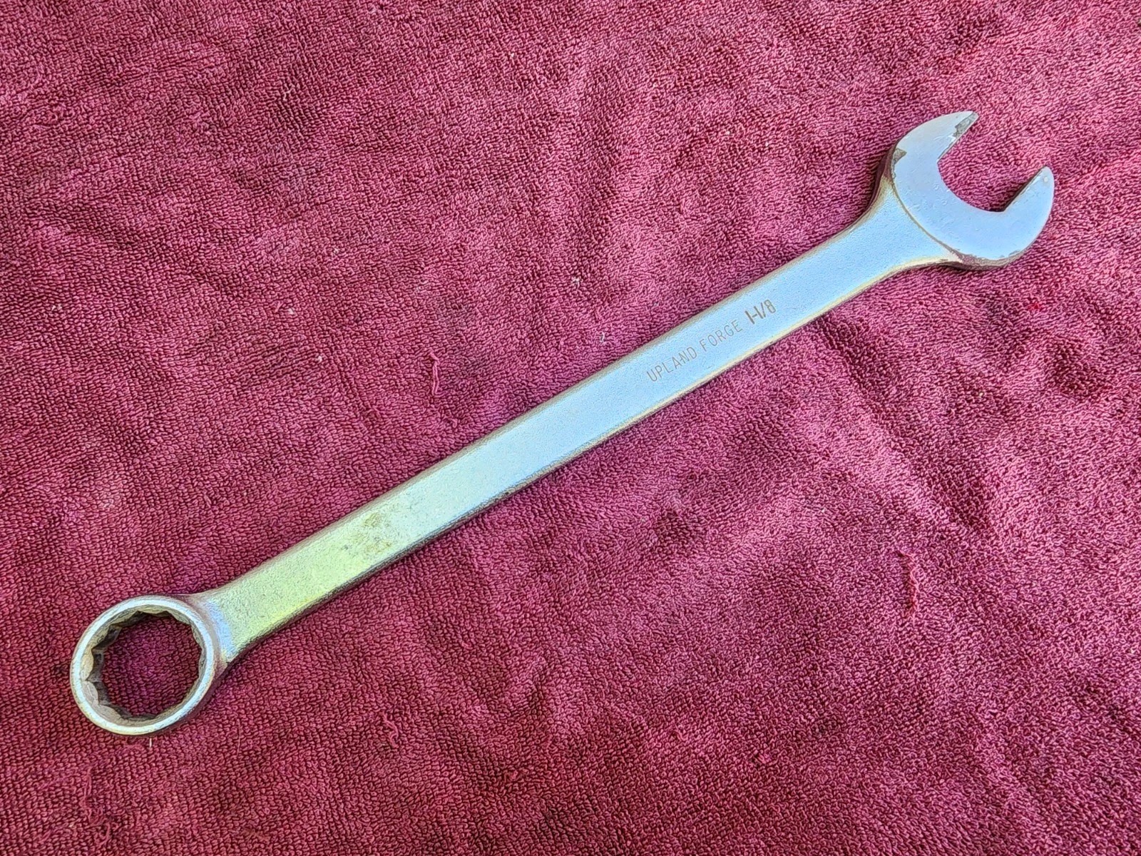 Vintage UPLAND FORGE Combination Wrench 1-1/8” 12pt.