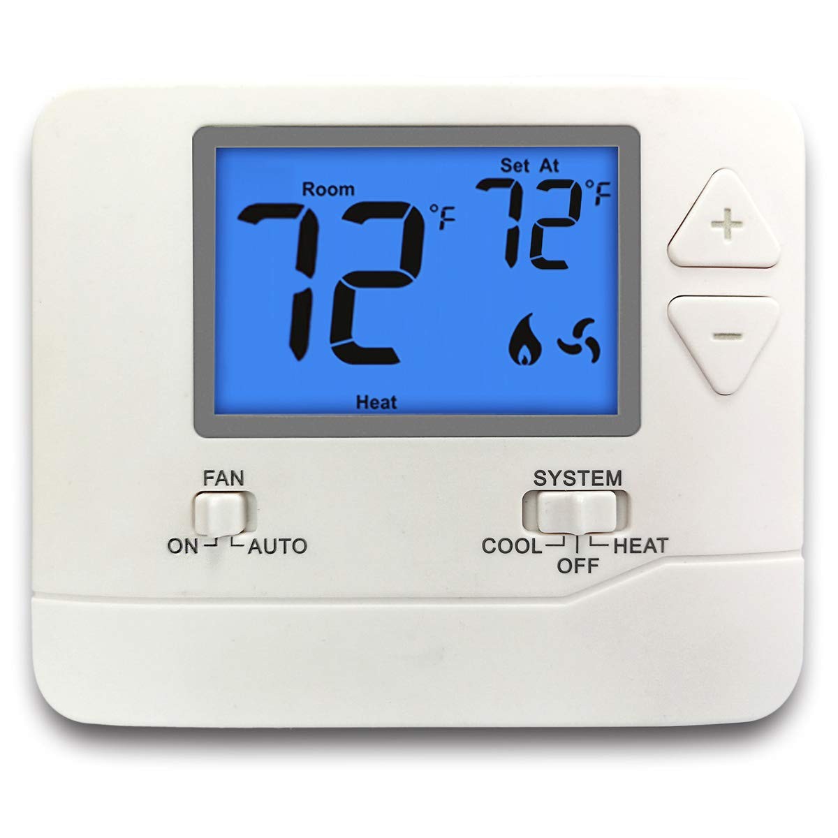 ELECTECK Digital Thermostat with Large LCD Display Non-Programmable Compati