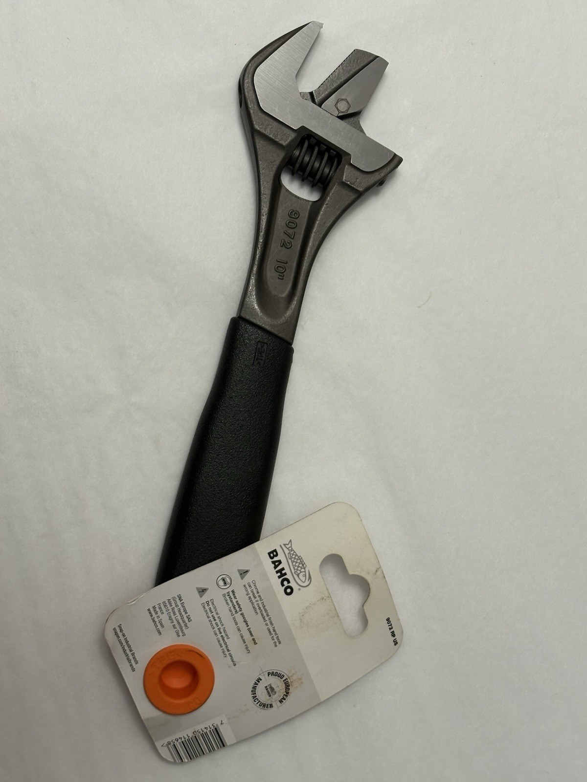 New BAHCO 8072 US 10” Adjustable Wrench With Scale Black (SH1)