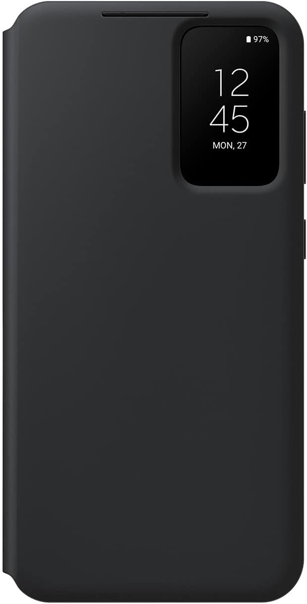 SAMSUNG Galaxy S23+ Plus S-View Wallet Phone Case,  w/ Card Holder Slot, Black