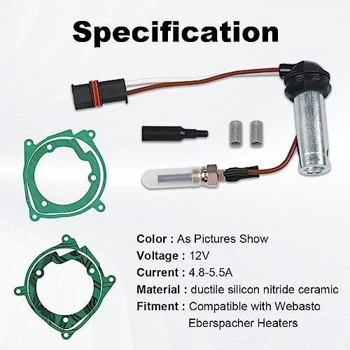 12V Heater Glow Plug Repair Kit Parking Maintenance Compatible with