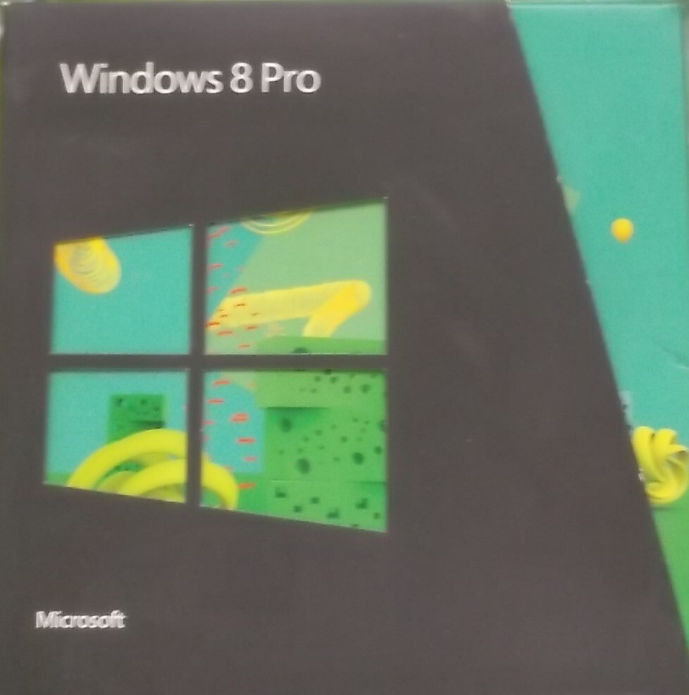 Microsoft Windows 8 Pro 32/64 Bit Edition with Authentic Key Card Pre-Owned