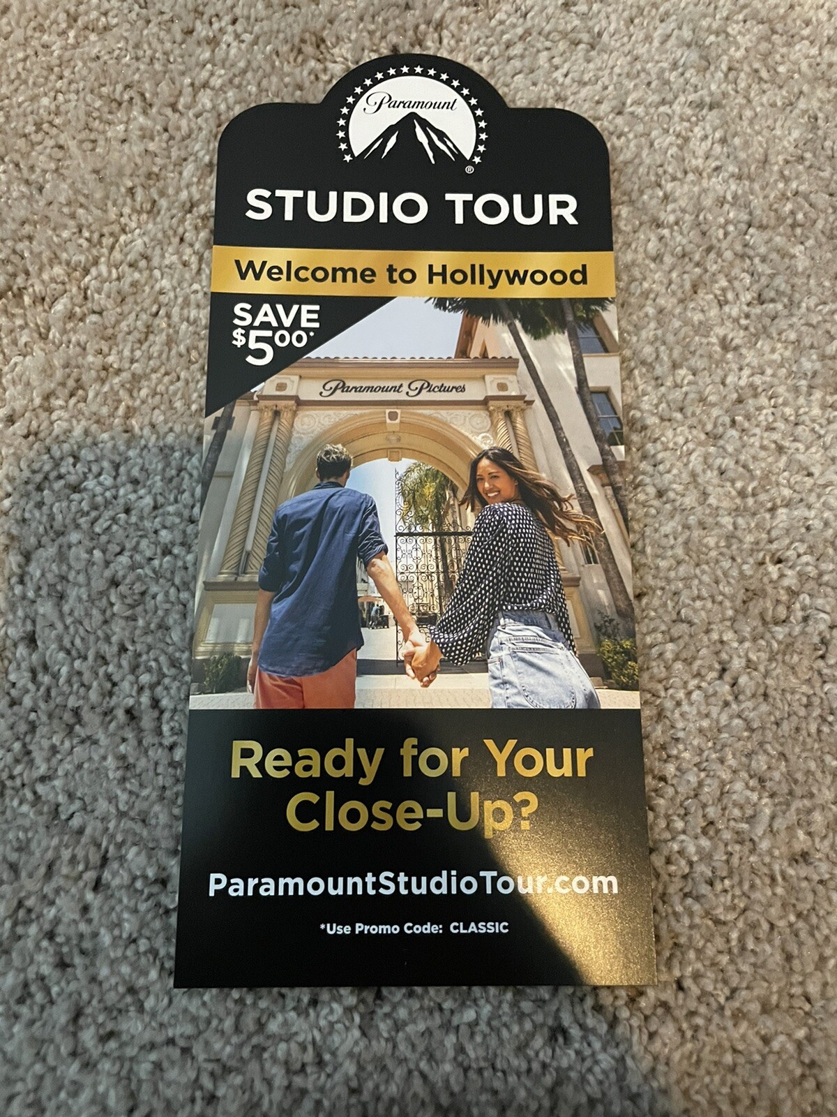 PARAMOUNT STUDIO TOUR HOLLYWOOD Guide Informational Pamphlet Coupon California