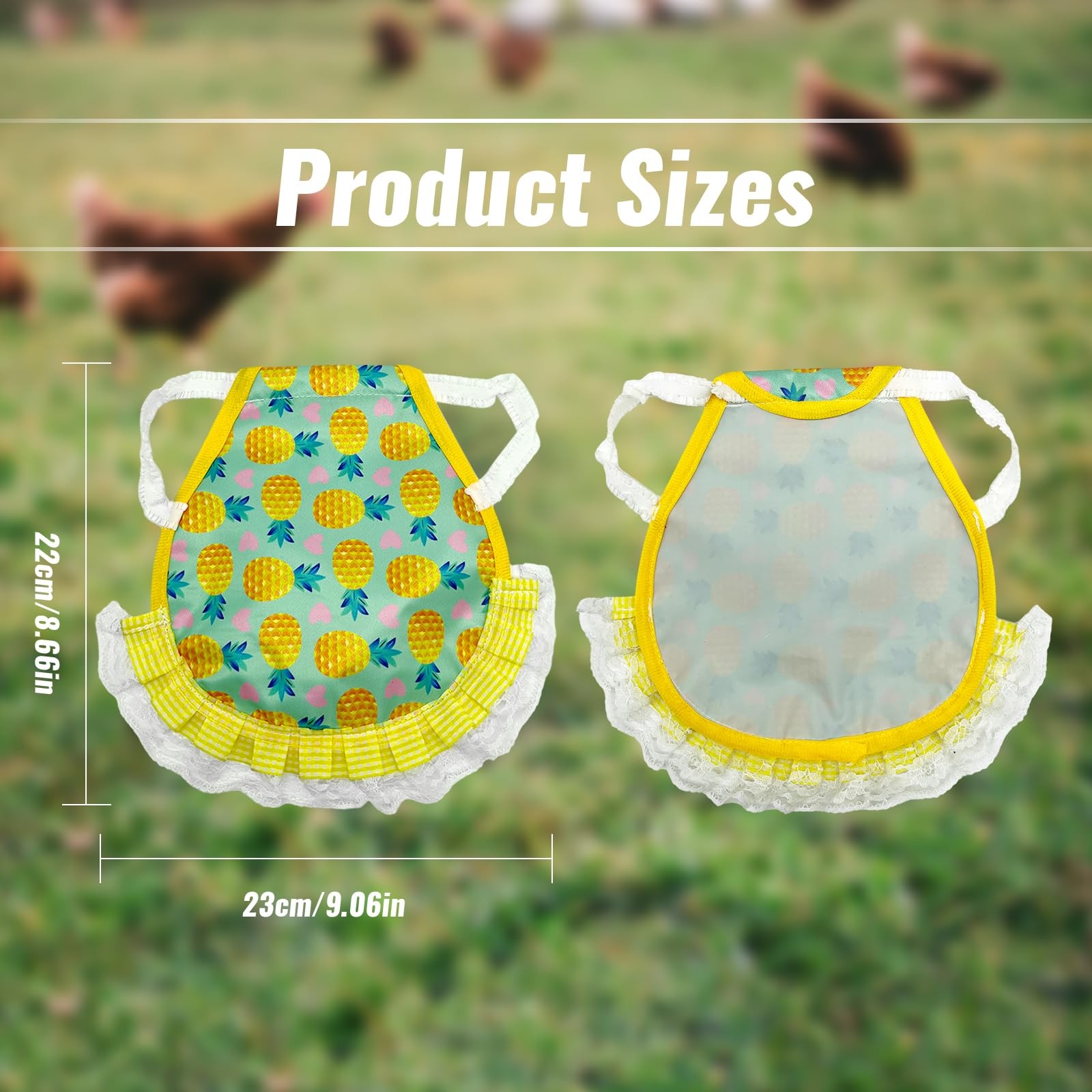 6 Pcs Chicken Saddle for Hens Waterproof Chicken Apron Poultry Protector Wing...