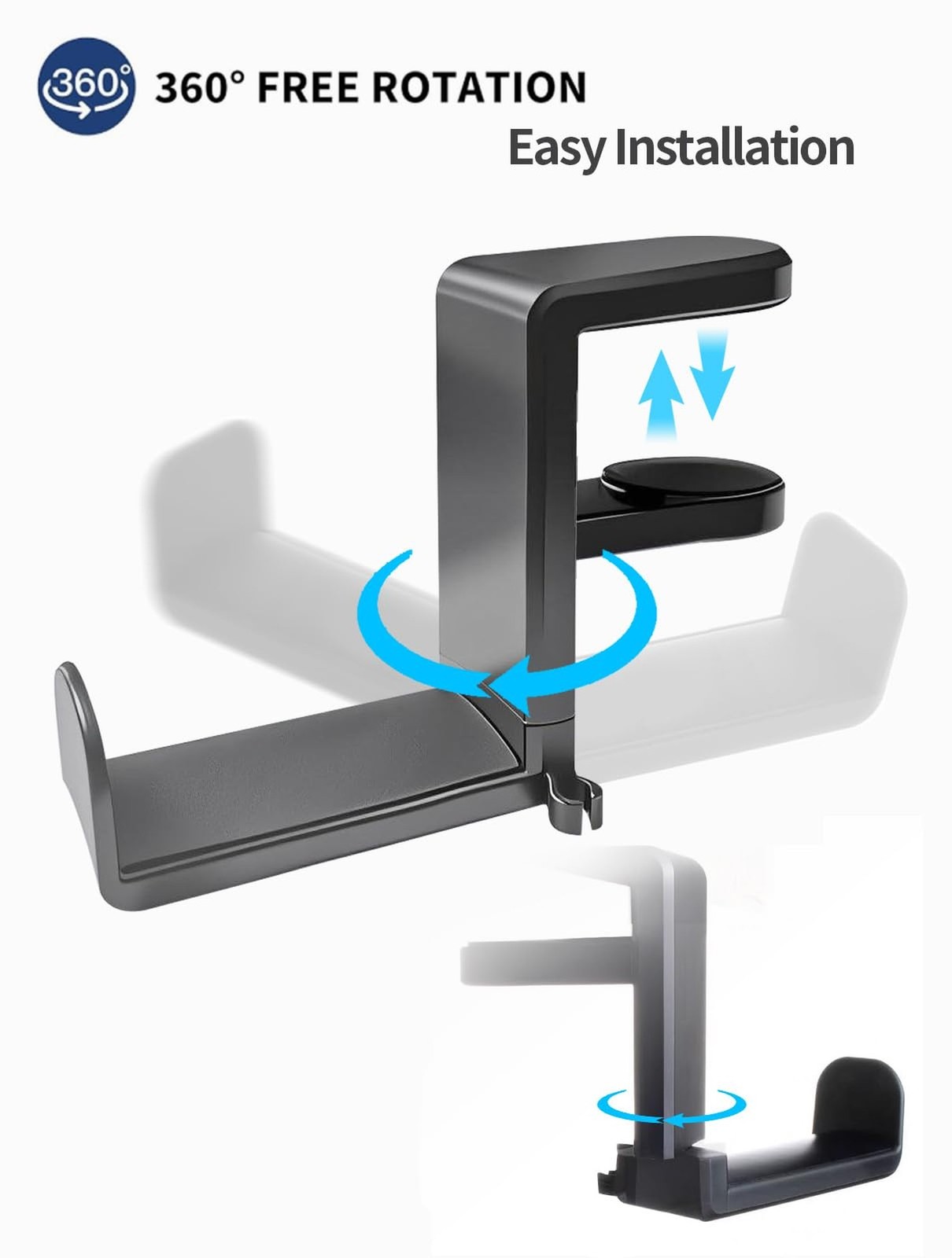 Headphone Hook，Headphone Stand，PC Gaming Headset Holder for Desk&#