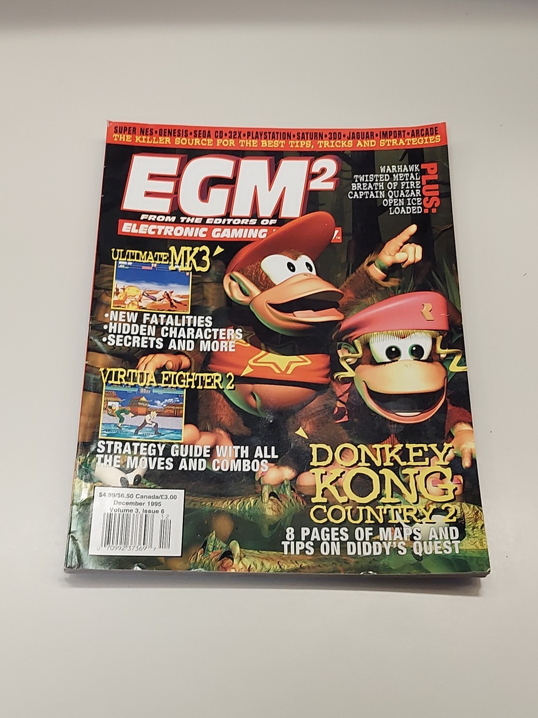 EGM2 Volume 3 Issue 6 Electronic Gaming Monthly 1995 Donkey Kong Country 2