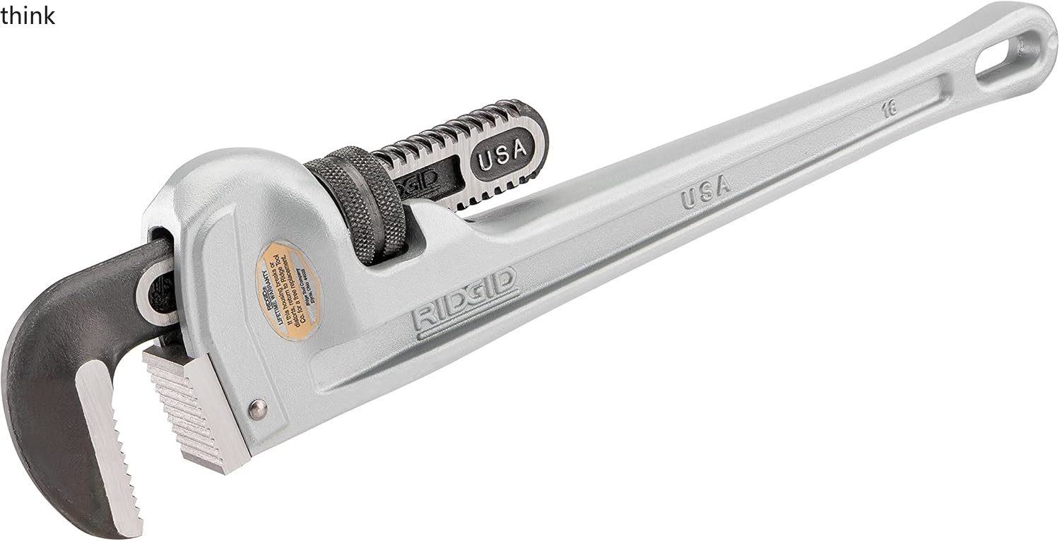 RIDGID 31110 Model 836 36" Aluminum Straight Pipe Wrench with 5" Pipe Capacity.
