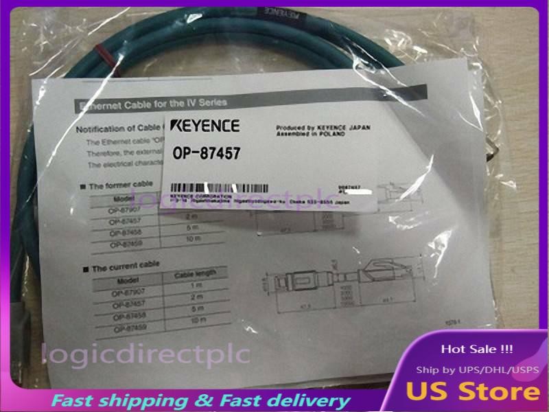 NEW Keyence OP-87457 Vision Sensor Ethernet cable 2 m for IV Series