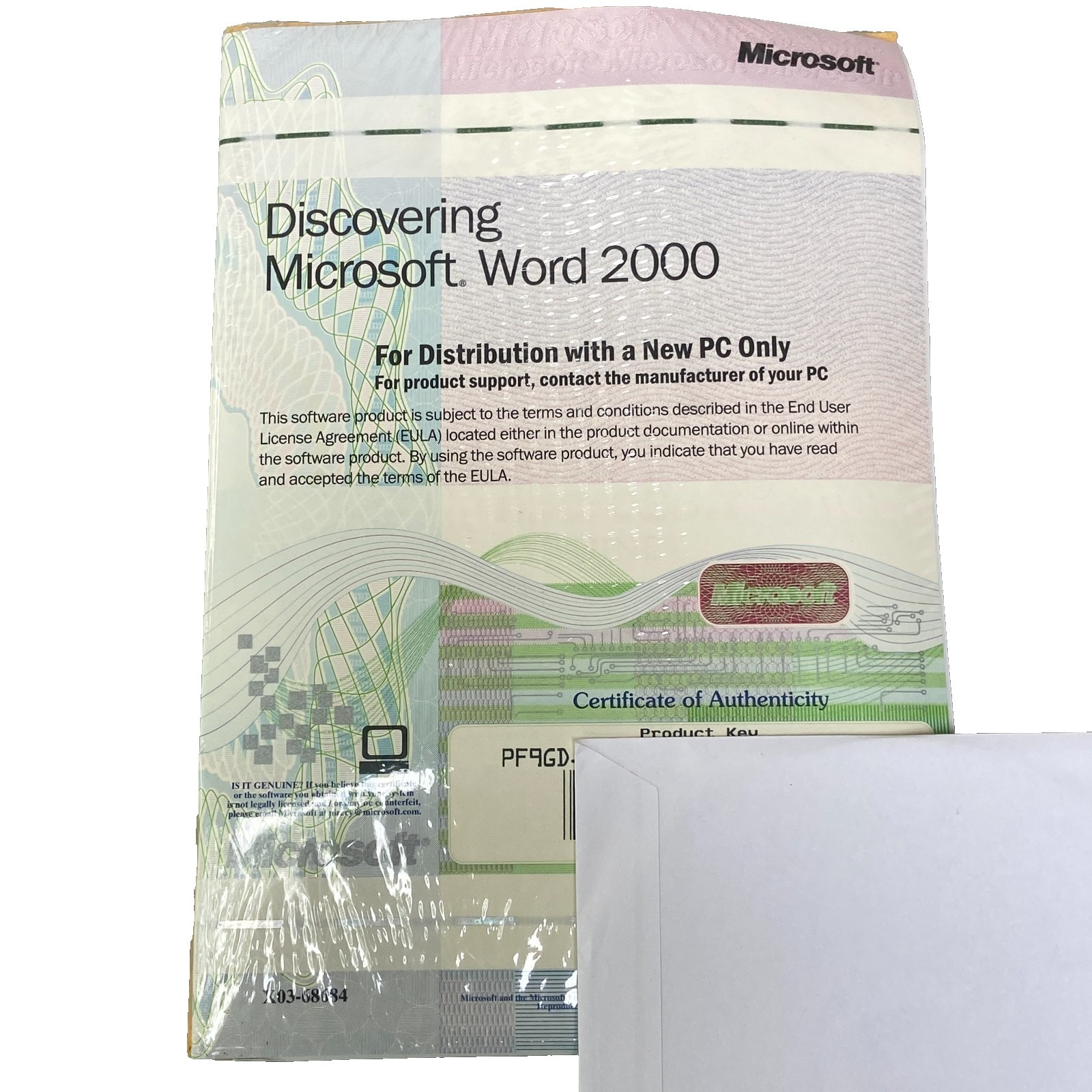 New Dell Dimension Microsoft Word 2000 Product Key New Factory Sealed CD PC VTG