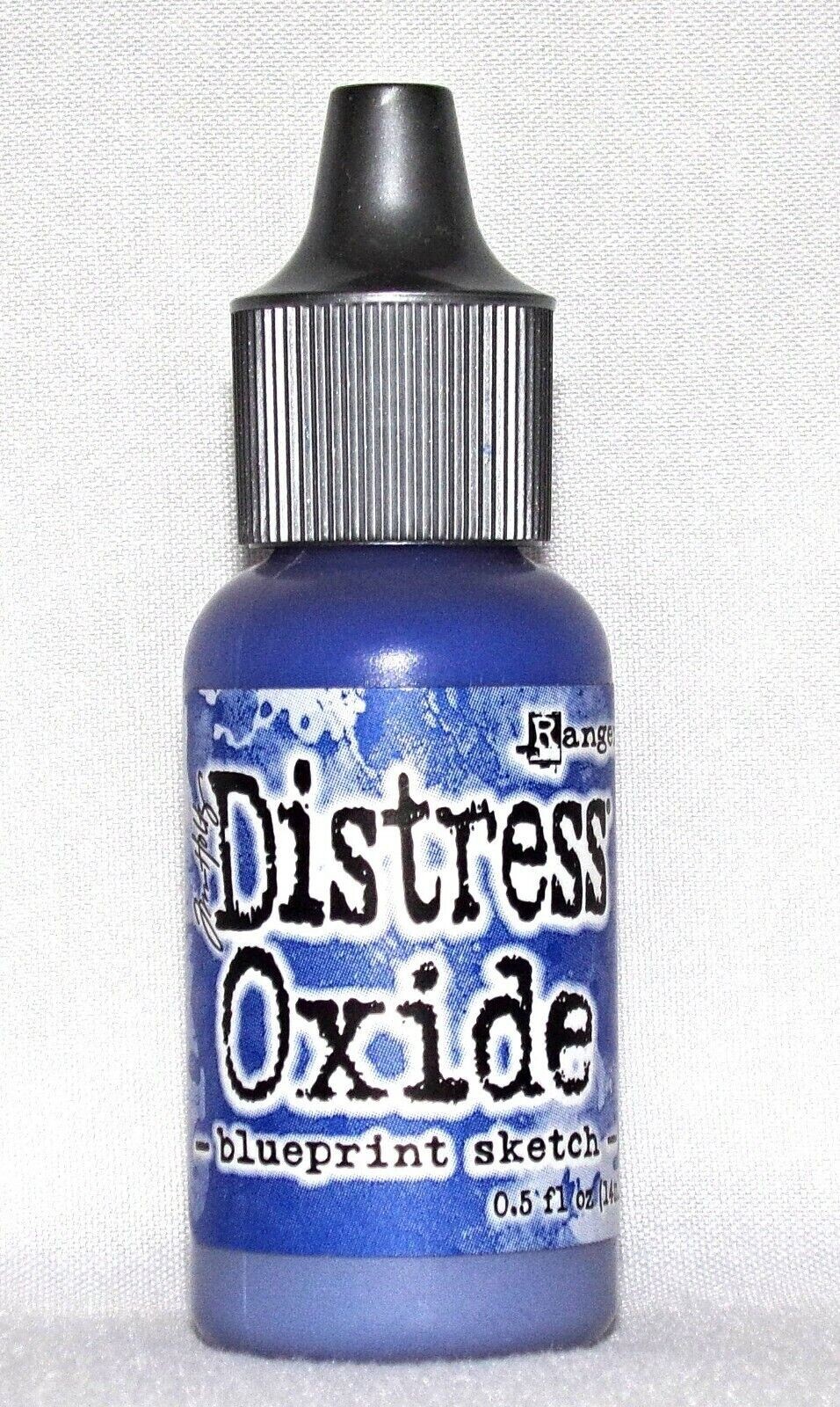 Ranger Distress Oxide Ink Blueprint Sketch Refill Plastic Bottle New Free Ship