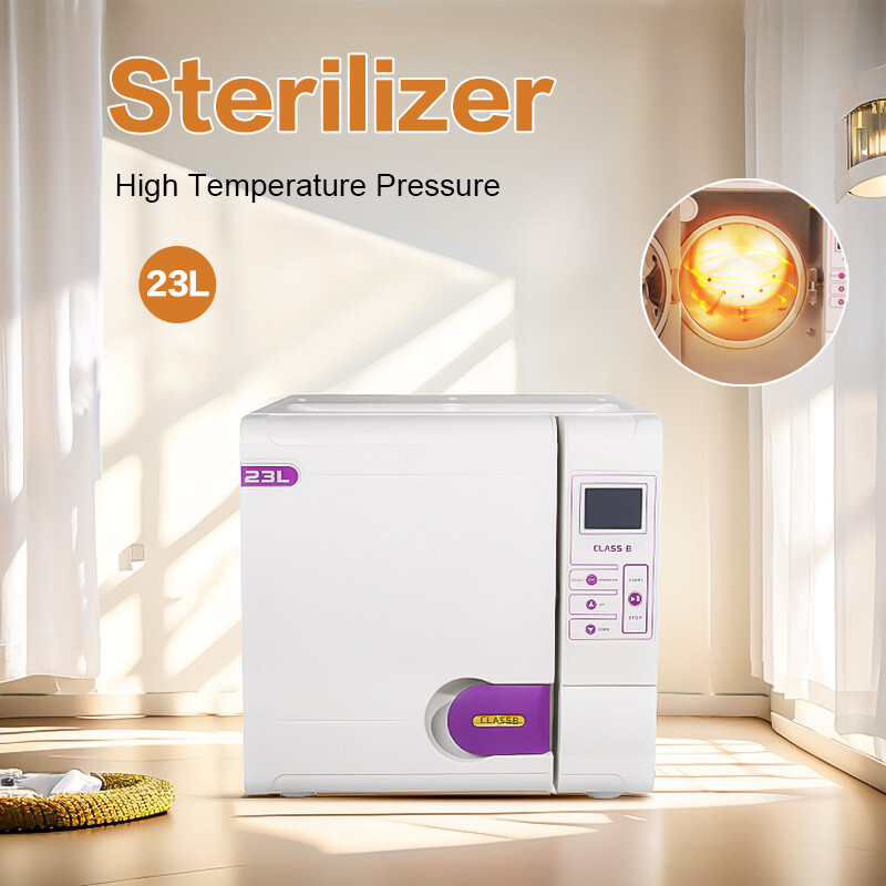 23L Dental Class B Autoclave Sterilizers 3 Pre-vacuum Steam Disinfection Drying