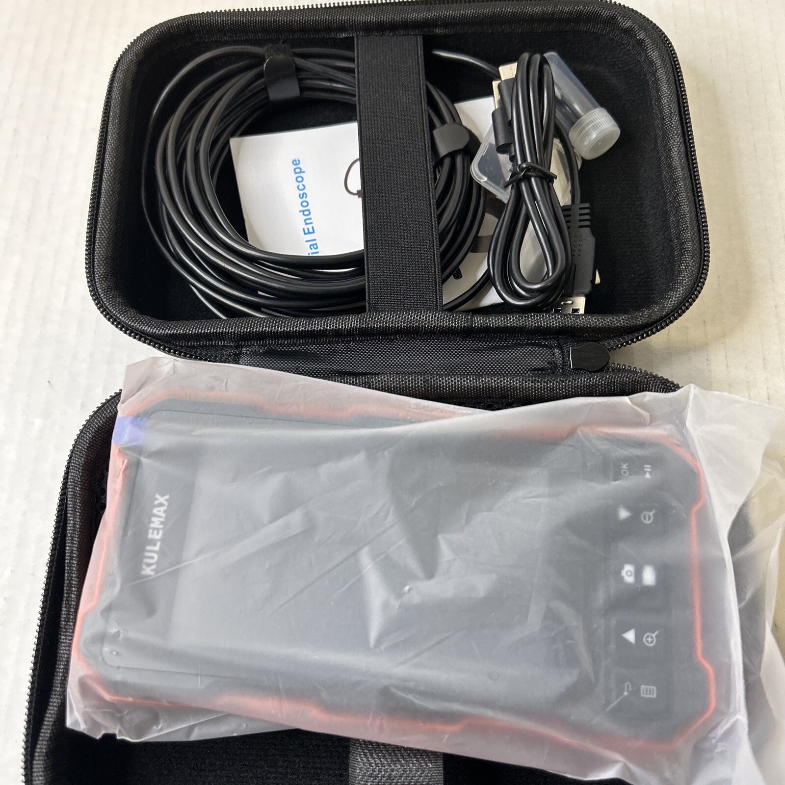 Kulemax Dual Lens Industrial Endoscope Camera, 1080P Digital Borescope Inspec...