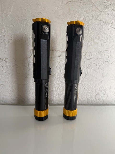 KC Auto Light with Emergency Tool Flashlight Set 1000 Lumen Rechargeable 2 Pack