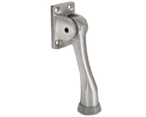Trimco 1221-4FF 626 Satin Chrome 4" Kick Down Door Holder Full Finish