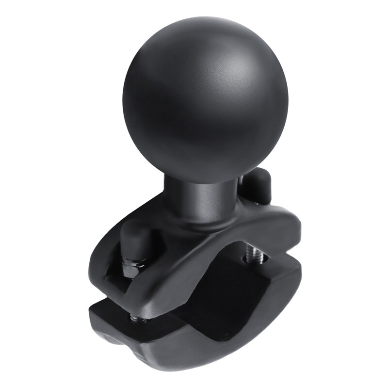 RAM Rail Clamp Base w/ 2.25" Rubber Ball - For Rails 1.25" - 1.875" in Diameter