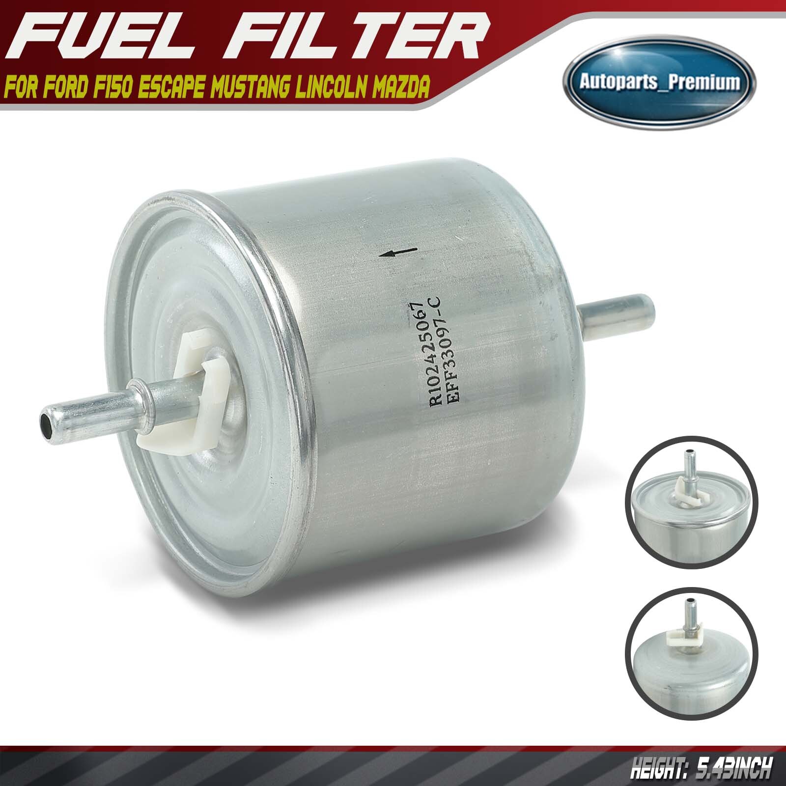 Fuel Filter for Ford F-150 F250 Escape Mustang Taurus Ranger Lincoln Continental