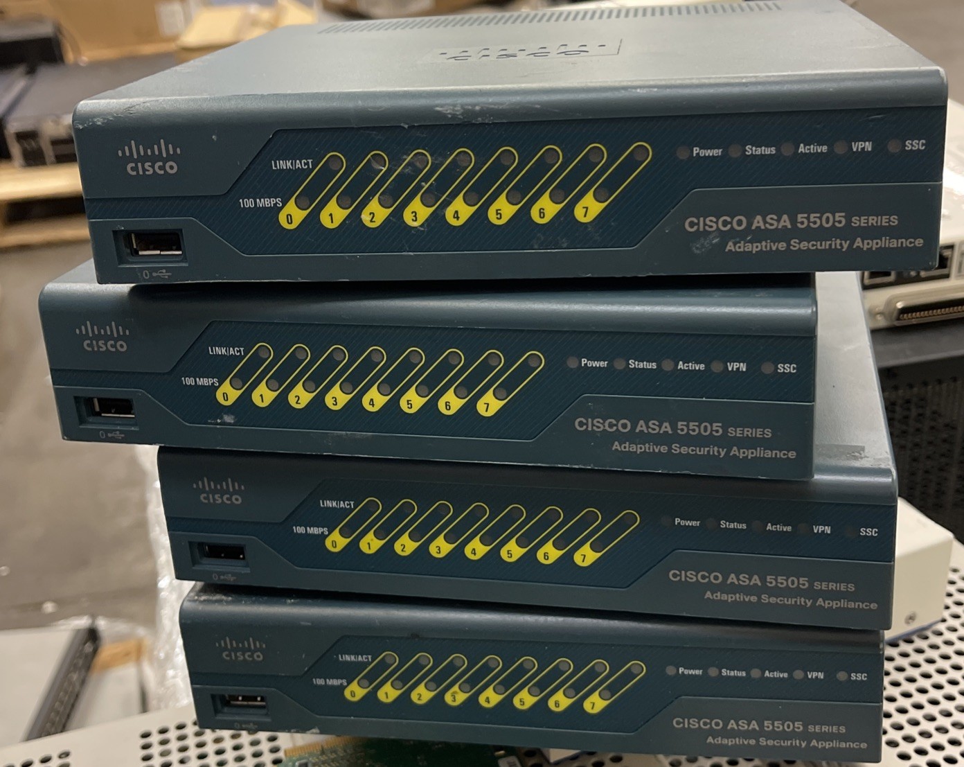 1Cisco ASA 5505 Adaptive Fast Ethernet Security Firewall Appliance PoE NO Adapte