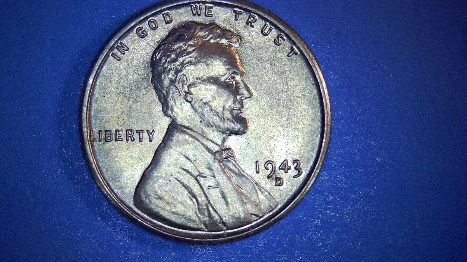 1943d GEM Unc Steel Cent w/ RPM D/D 1943D-IMM-02, DDO Errors FS-101, 2.8 Grams.