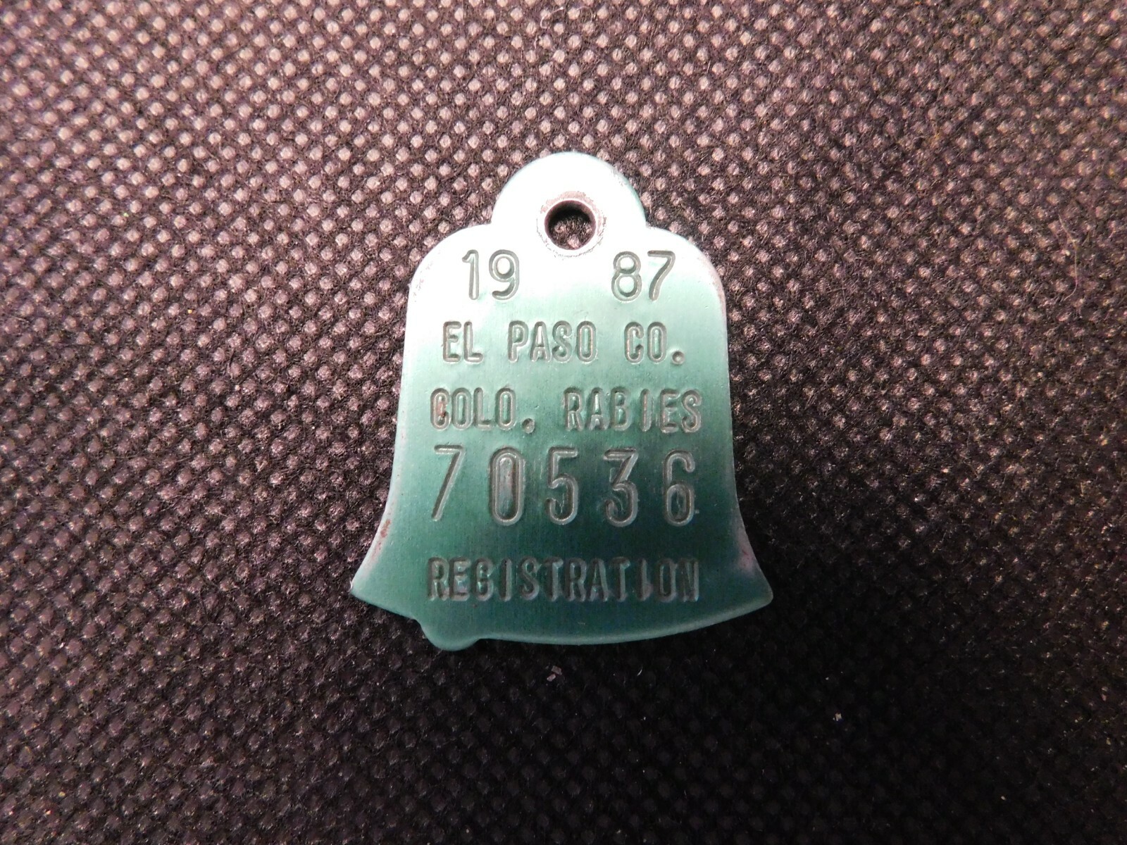 1987 EL PASO COUNTY COLORADO DOG TAG!  e1065UTH