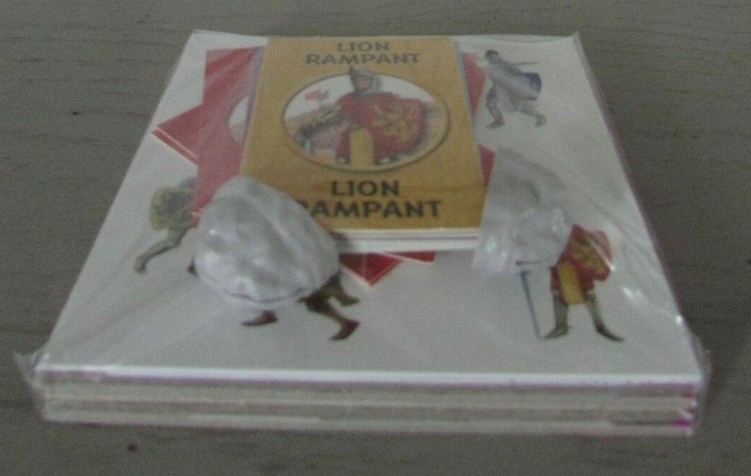 Knights Card Box & Medieval Heraldic Game Plan Origin Unknown?