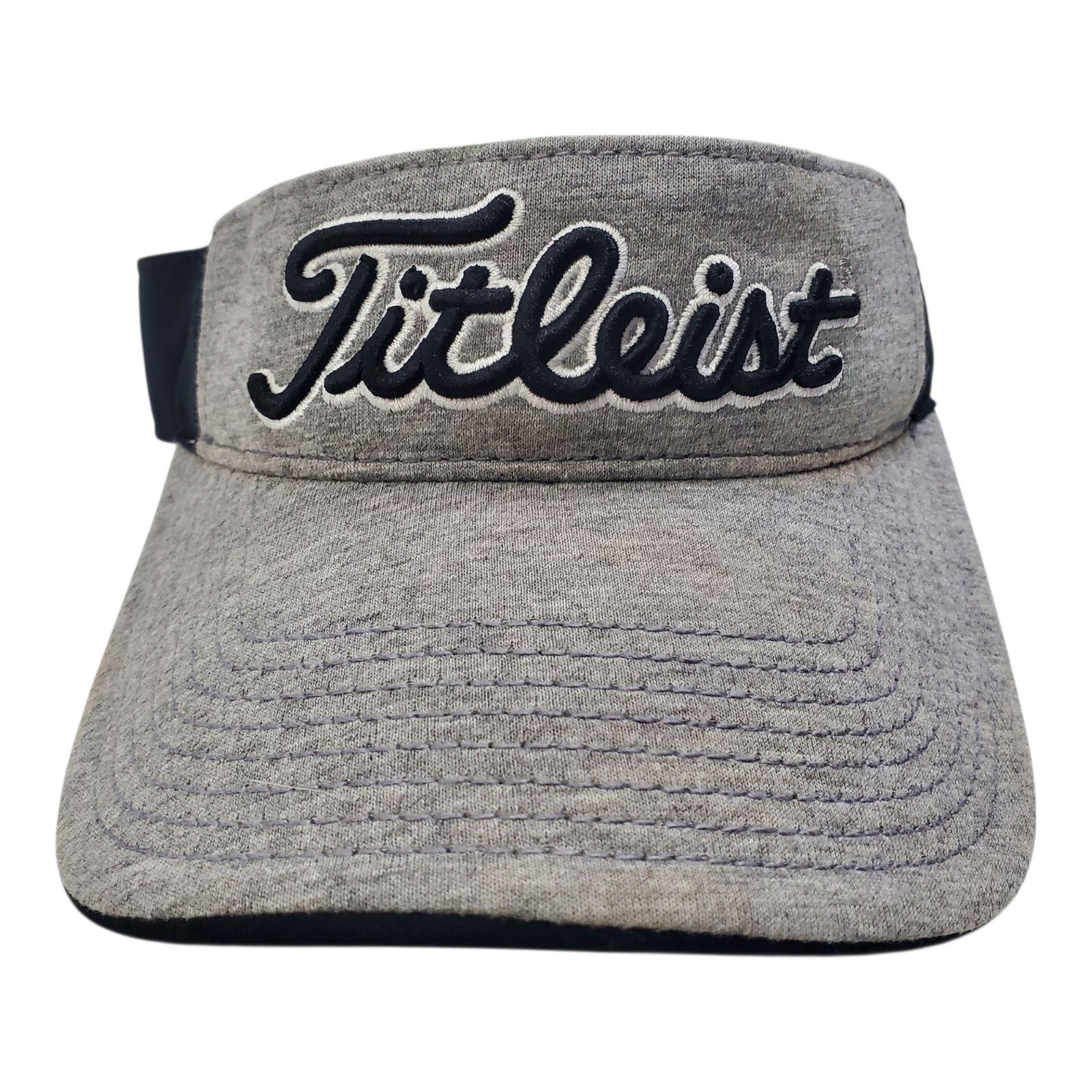 TITLEIST Visor Hat Cap Adult Gray Black Casual Outdoor Golf Golfer Athleisure