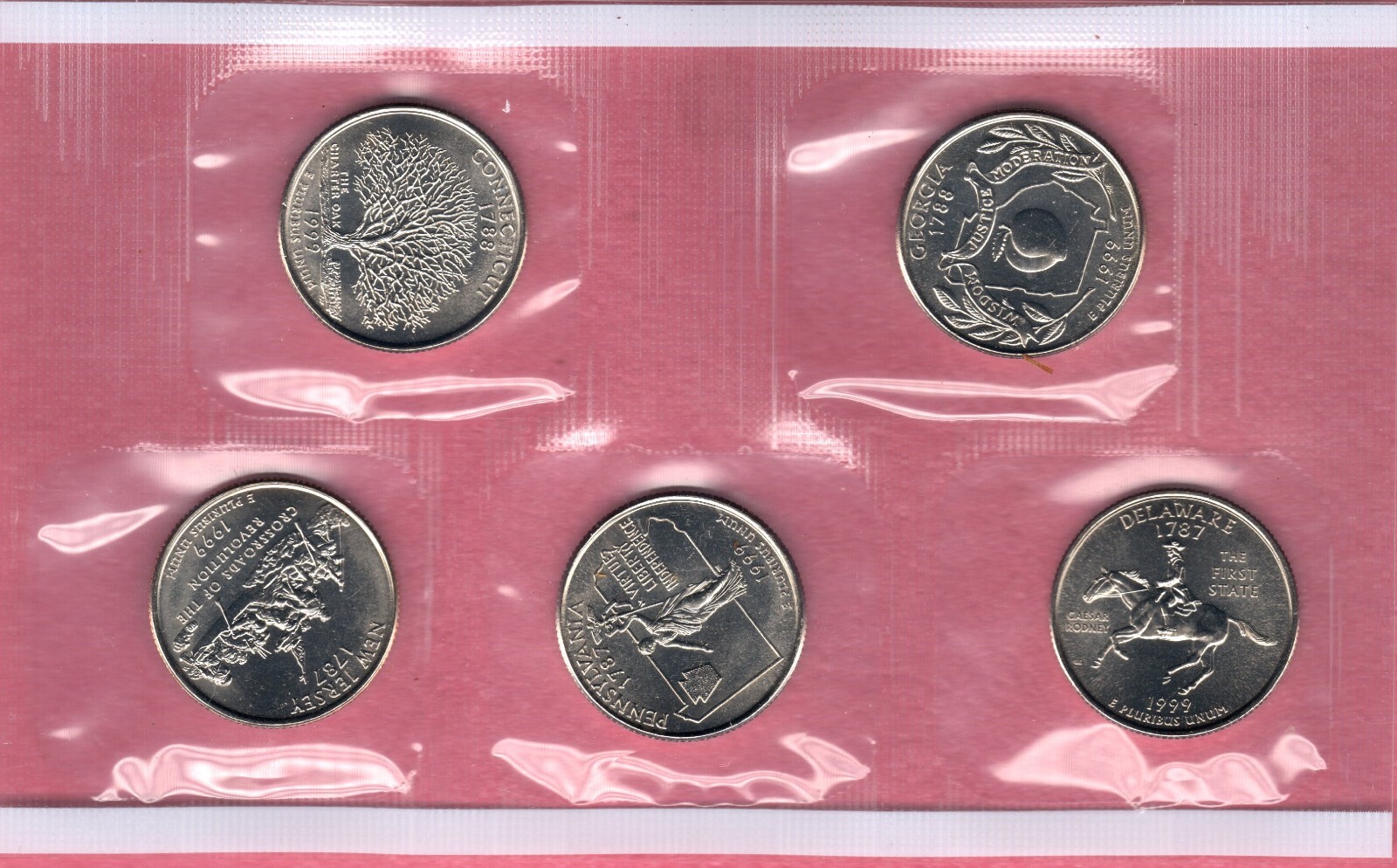 1999 U.S. MINT UNCIRCULTED COIN SET ACTUAL SET #b172