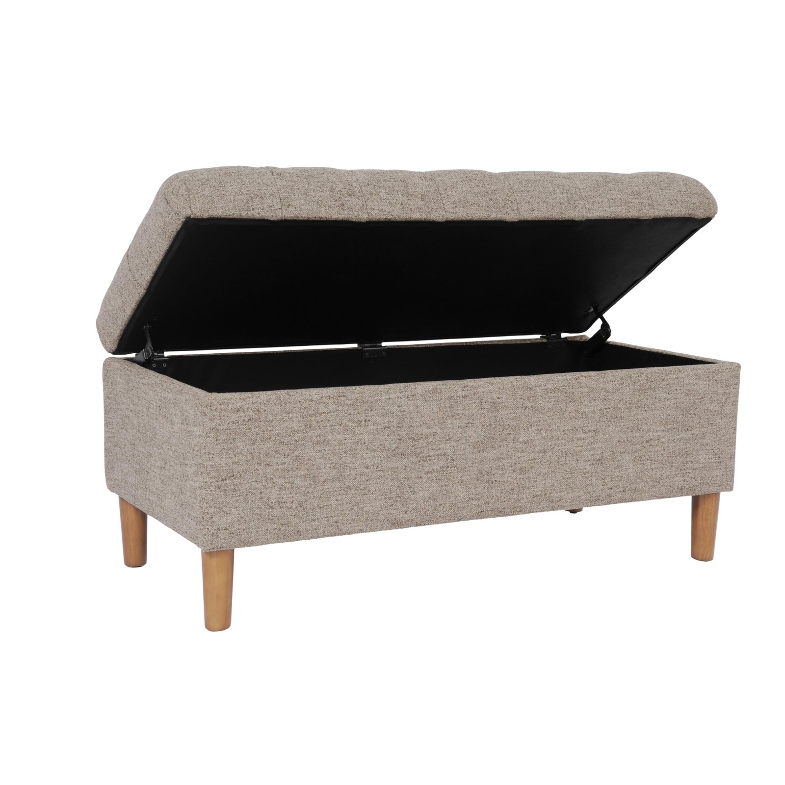Home Decor | Tufted Ainsley Button Storage Ottoman Bench with Hinged Lid | Ot...